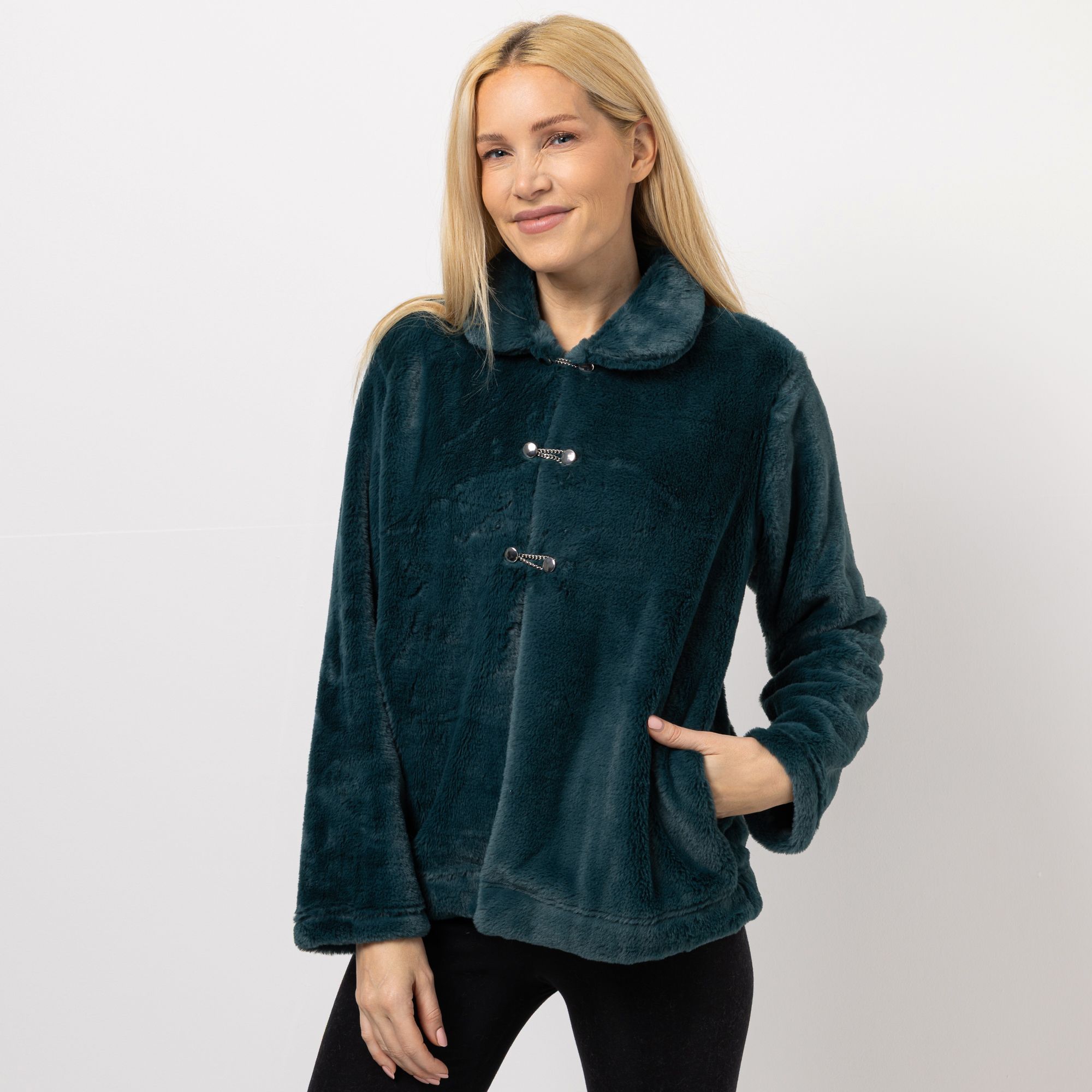 B-Ware MONT CHALET Damen-Jacke Fellimitat Mikrofaser