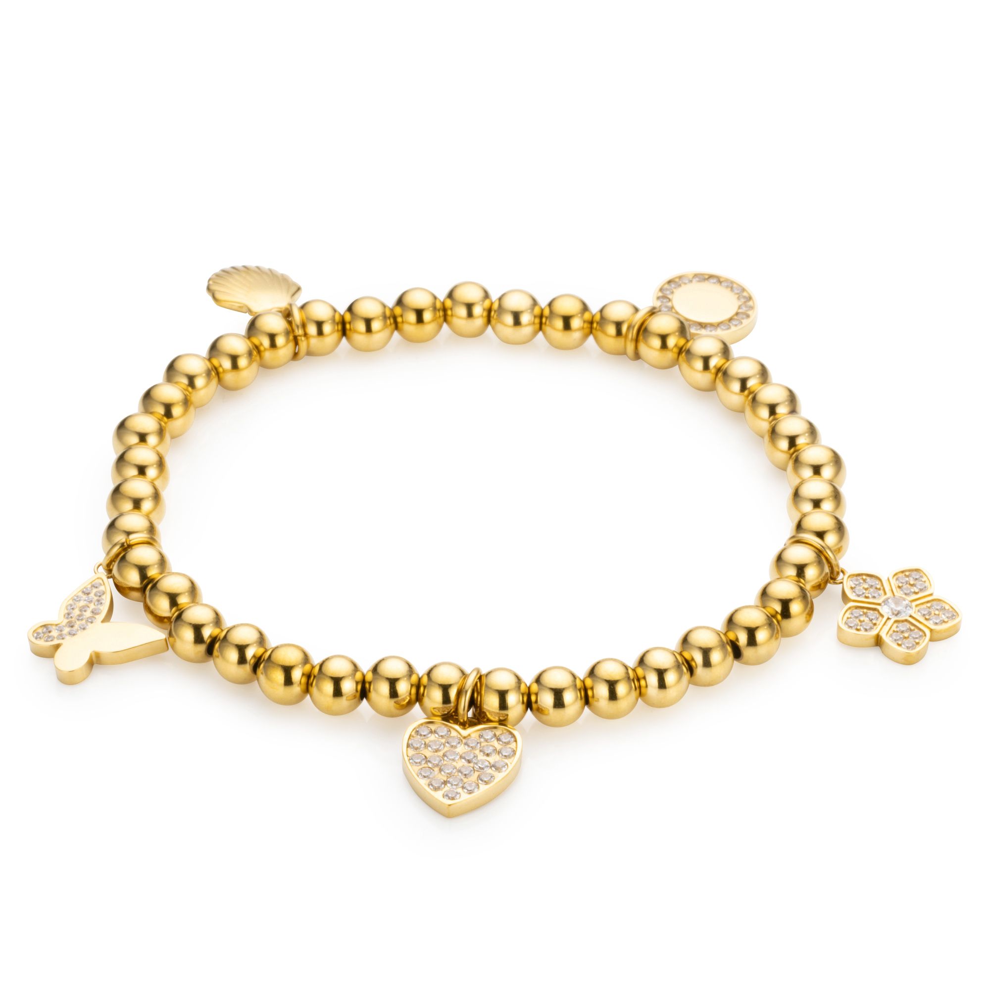 B-Ware STEFFEN SCHRAUT Charm-Armband flexibel Zirkonia