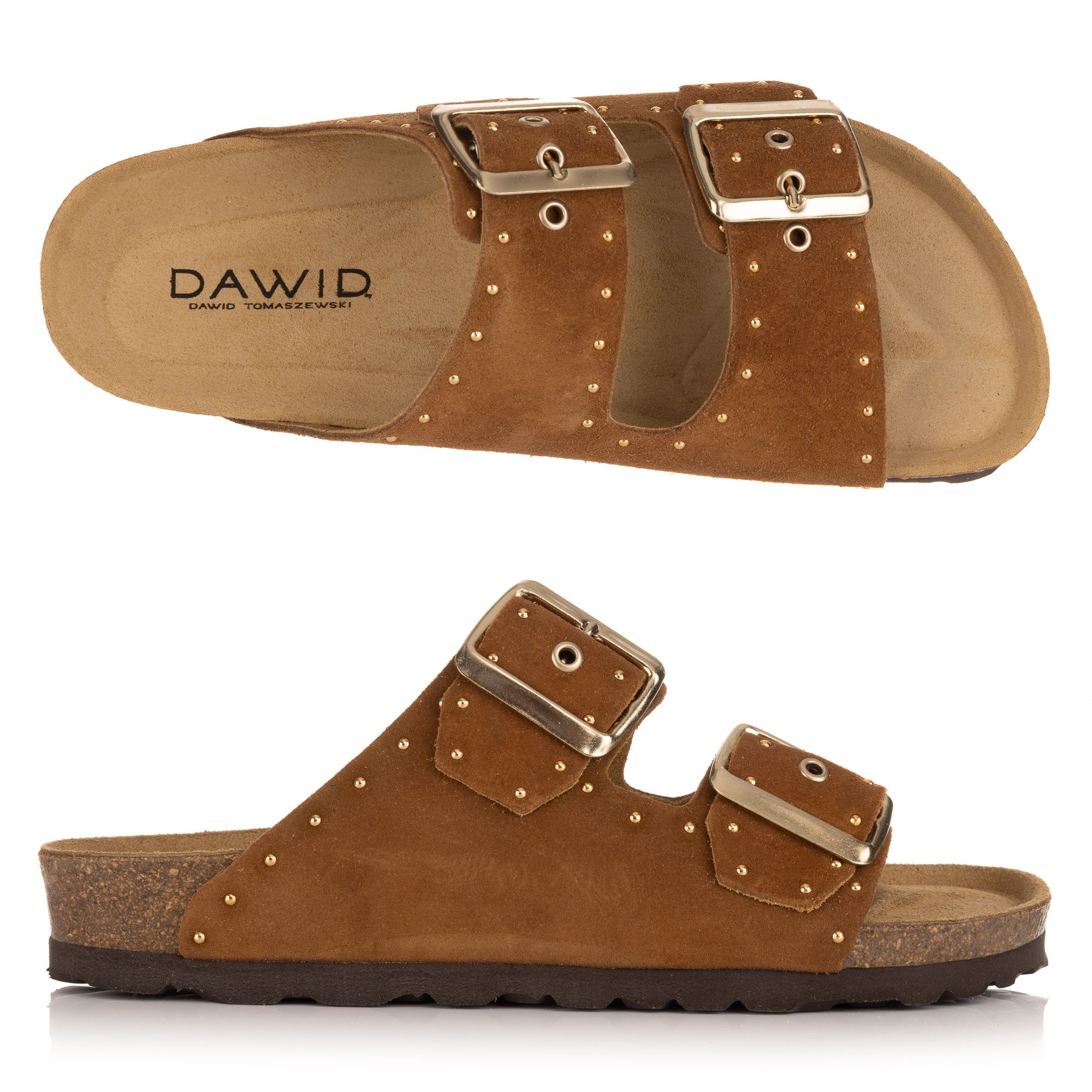 B-Ware DAWID by Dawid Tomaszewski Damen-Pantolette echt Leder