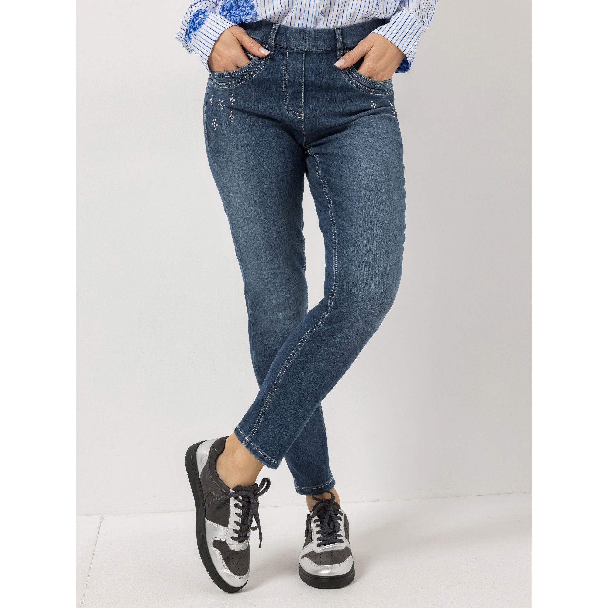 B-Ware DAWID by Dawid Tomaszewski Jeggings, knöchellang Rundumdehnbund