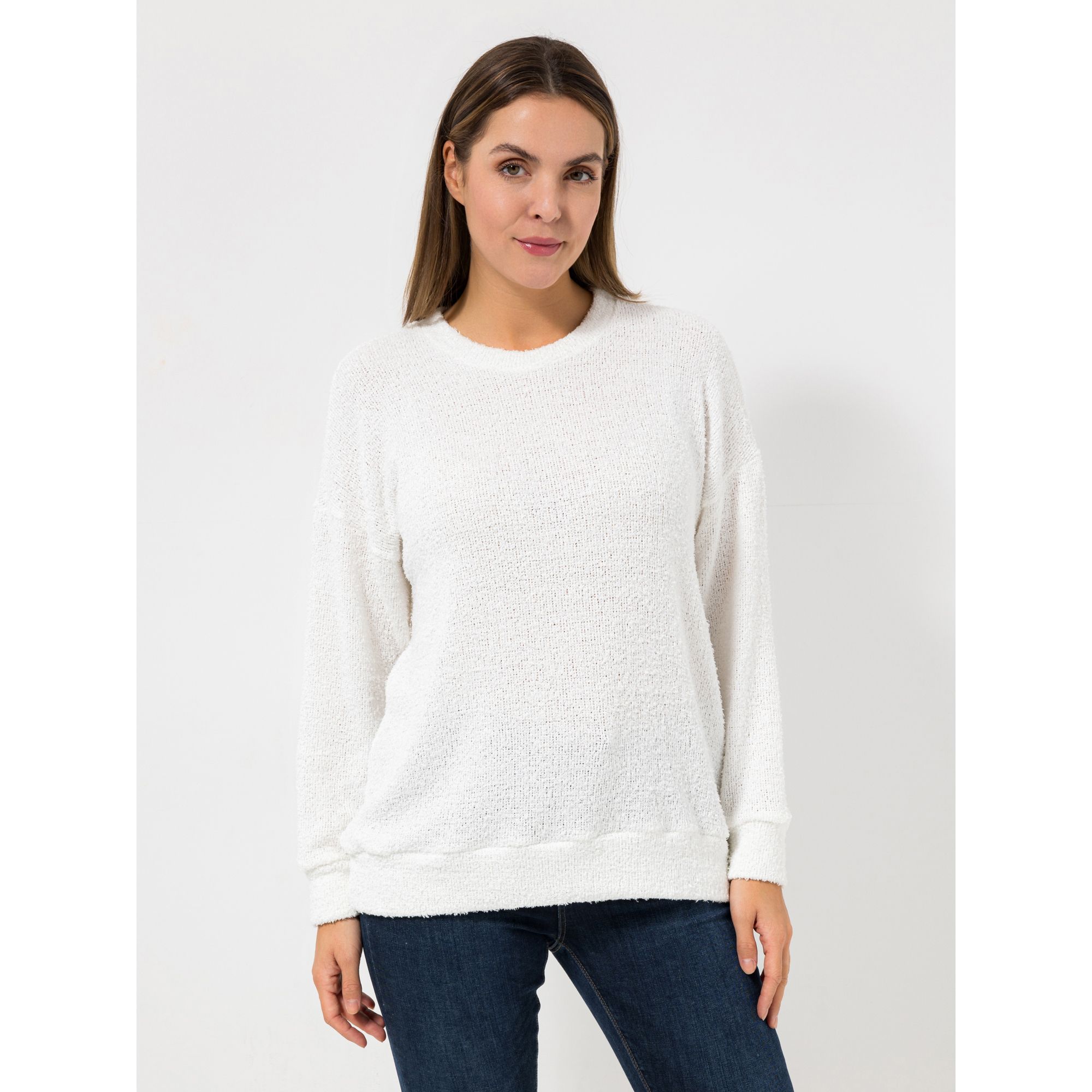 B-Ware KIM & CO. Shirt, Langarm Boucle Jersey Bündchen