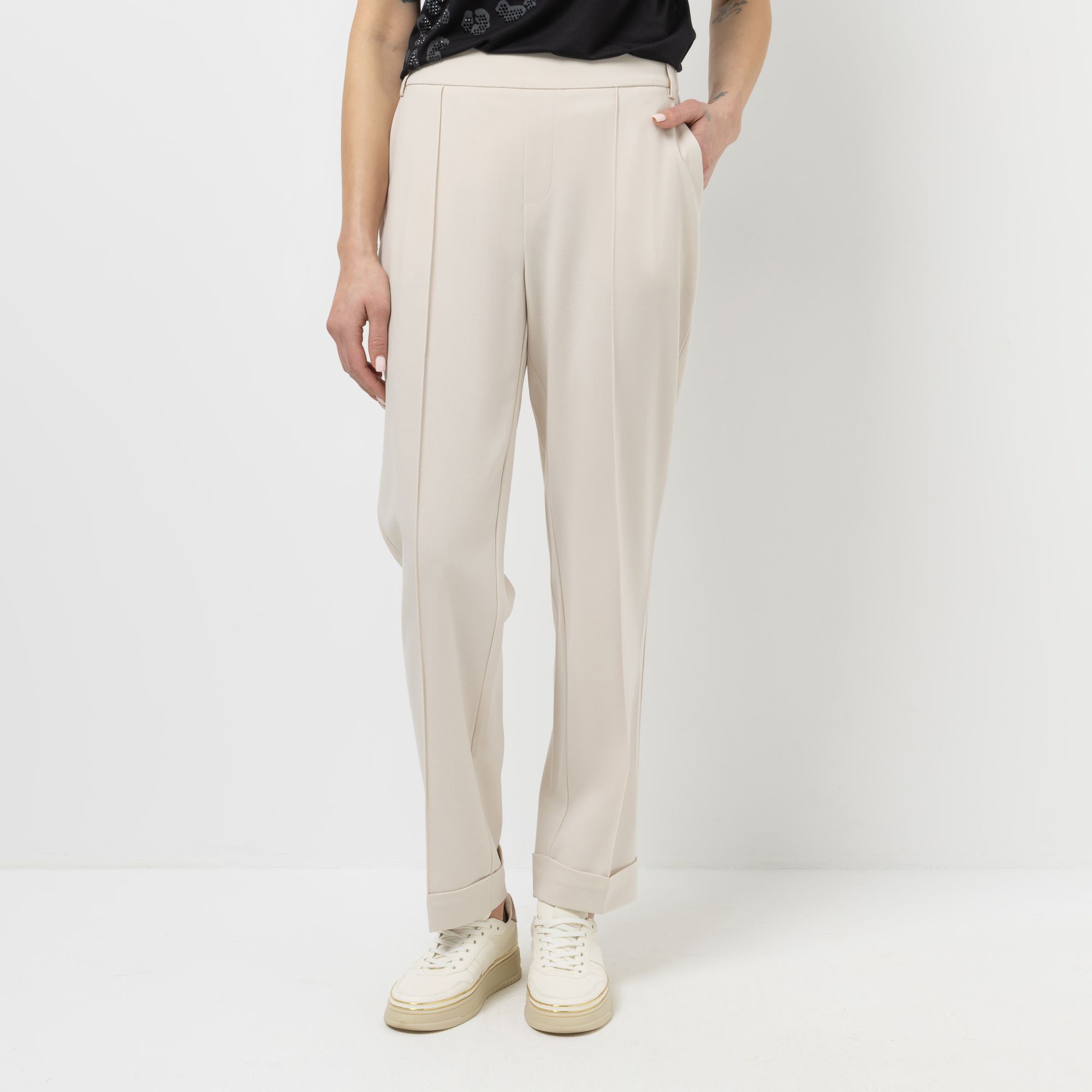 B-Ware STEFFEN SCHRAUT Hose lange Form teilelastischer Bund Saumaufschlag