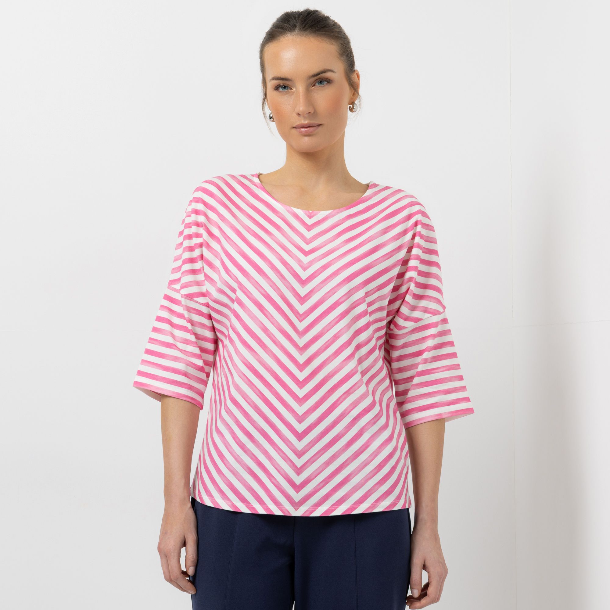 B-Ware STEFFEN SCHRAUT Shirt, langer 1/2 Arm Rundhalsausschnitt Streifendruck