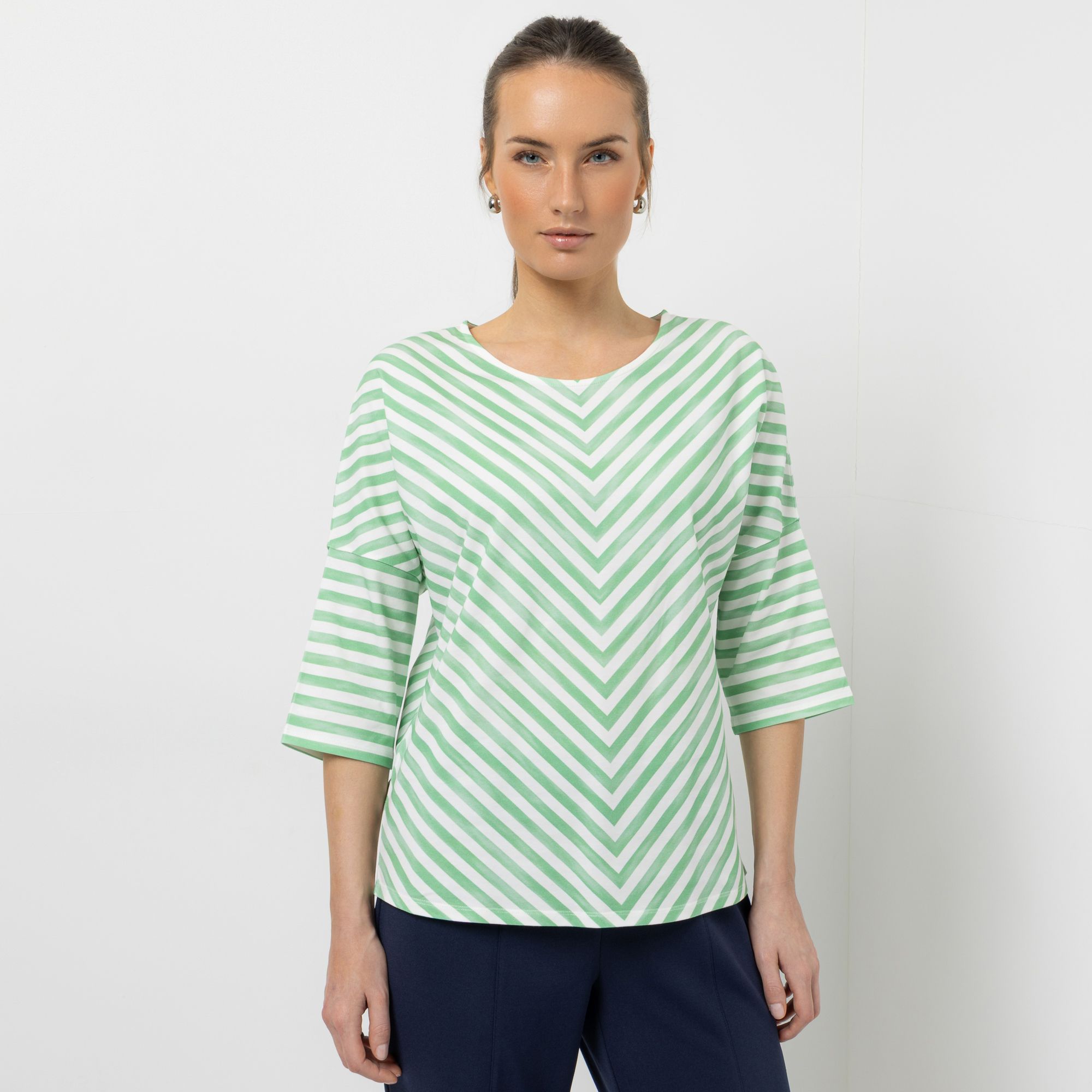 B-Ware STEFFEN SCHRAUT Shirt, langer 1/2 Arm Rundhalsausschnitt Streifendruck