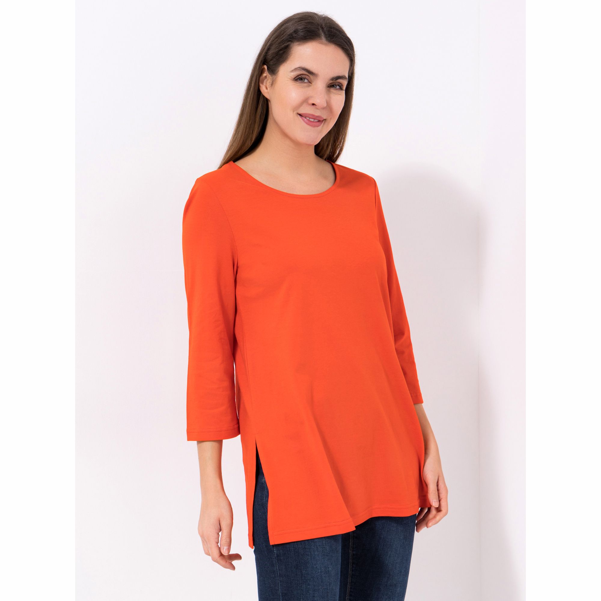 B-Ware Green Cotton by Peter Hahn Shirt, 3/4-Arm Style Trine