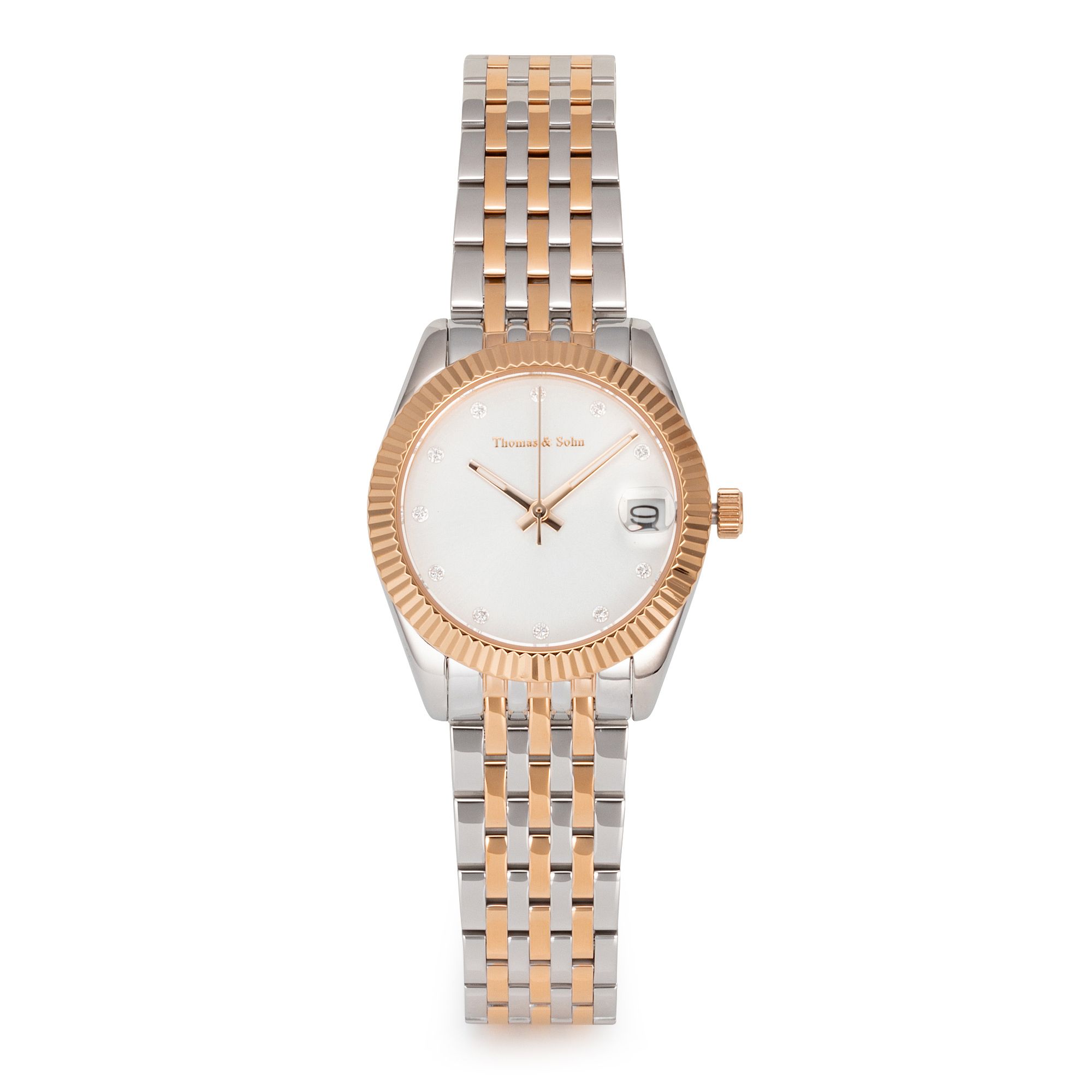 B-Ware THOMAS & SOHN LAB GROWN Brillanten ca. 0,13ct Damenuhr