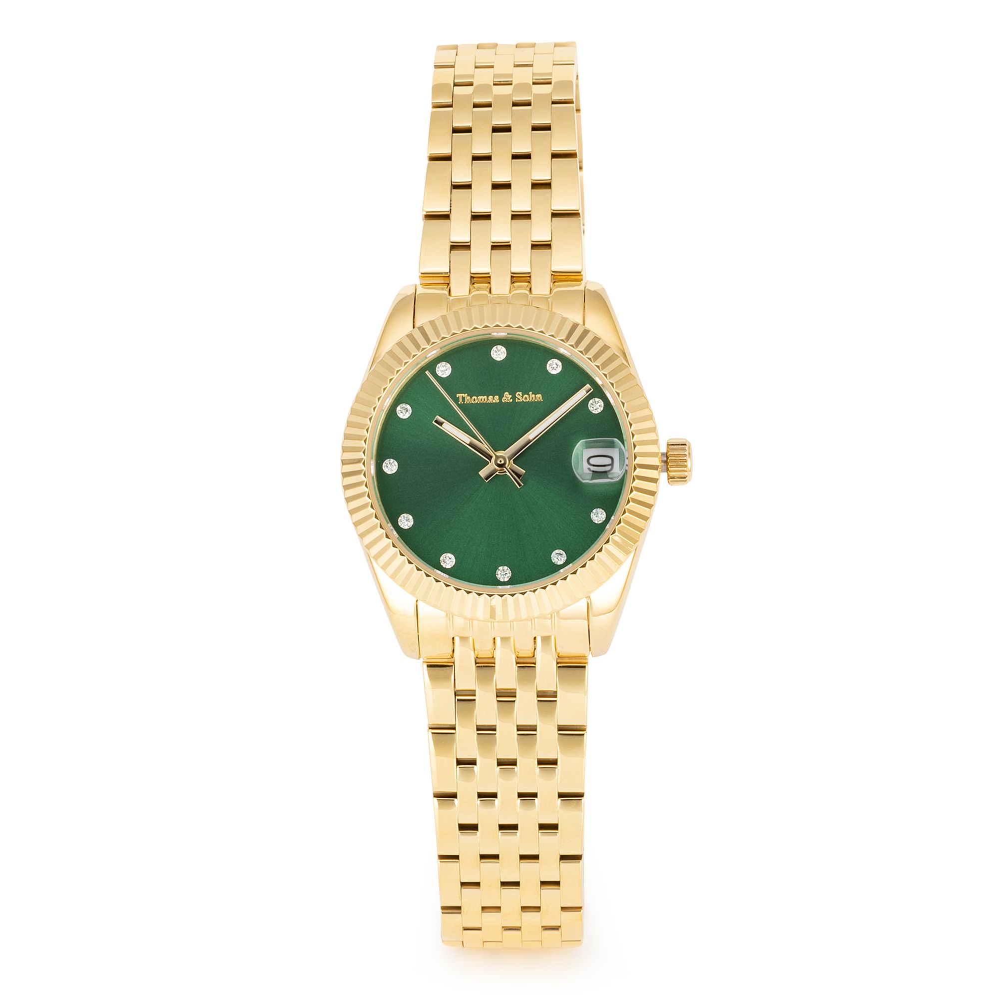 B-Ware THOMAS & SOHN LAB GROWN Brillanten ca. 0,13ct Damenuhr