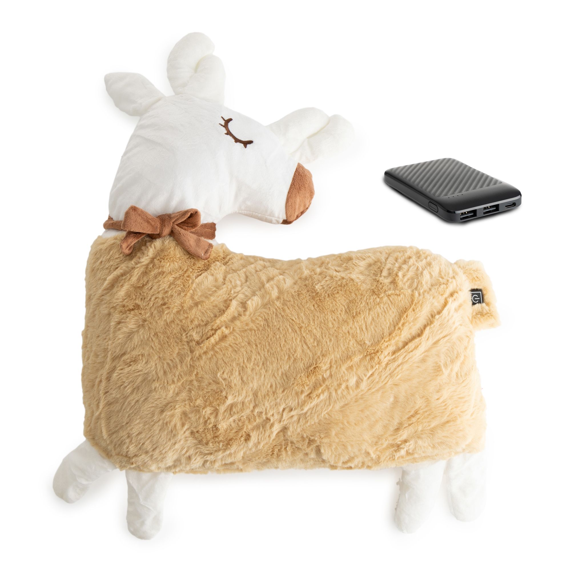 B-Ware MONT CHALET Heiz-Kuscheltier Rentier inkl. Powerbank
