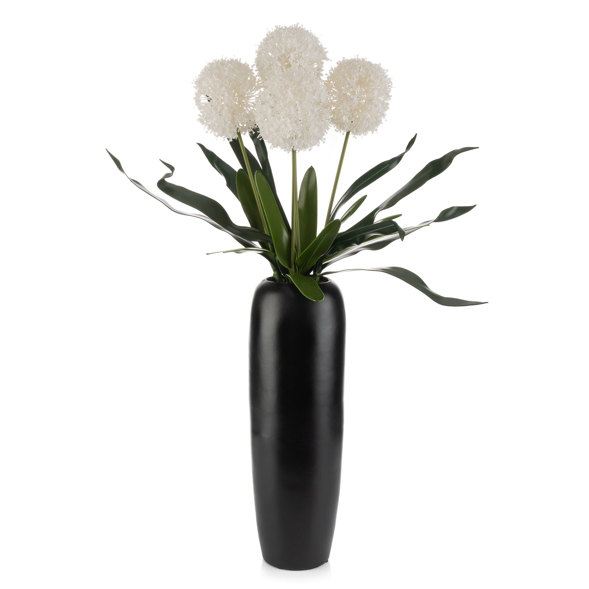 B-Ware ABELLA Flora künstl. Allium Keramik-Vase Höhe 93cm