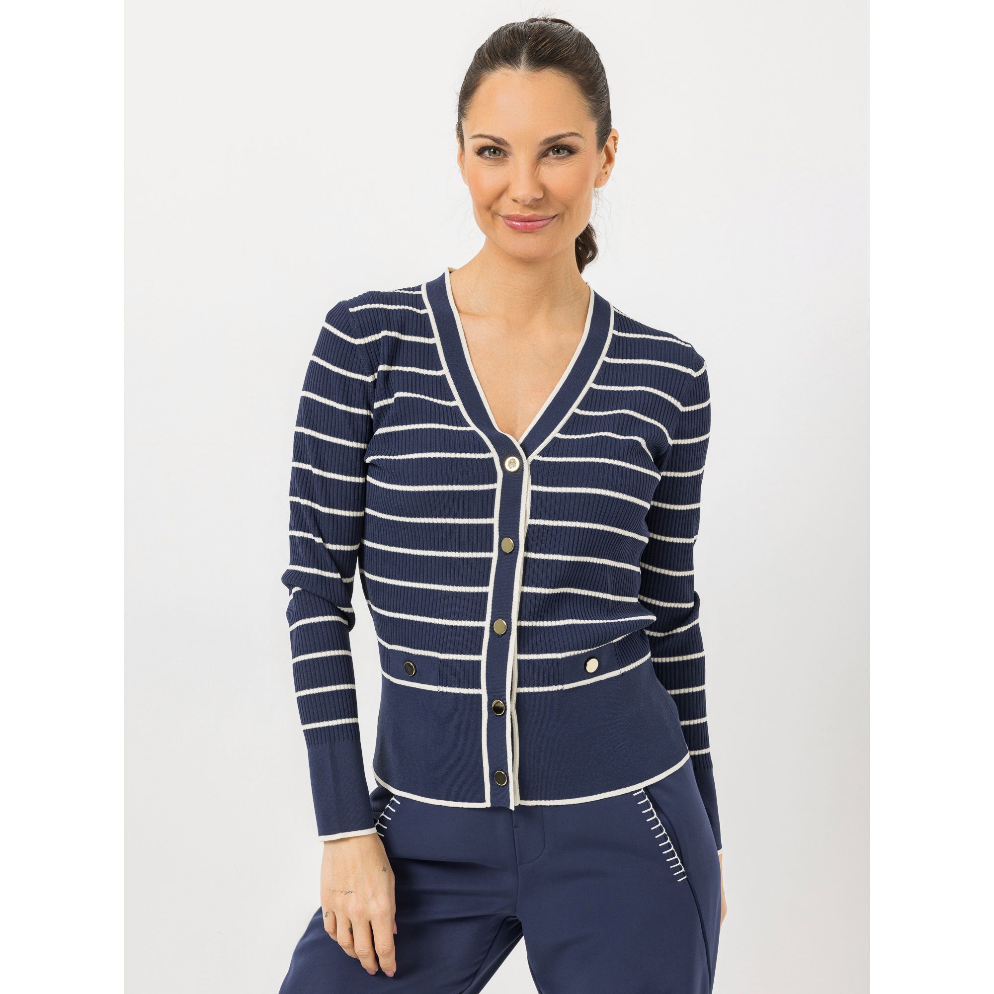 B-Ware STEFFEN SCHRAUT Cardigan V-Ausschnitt Knopfleiste