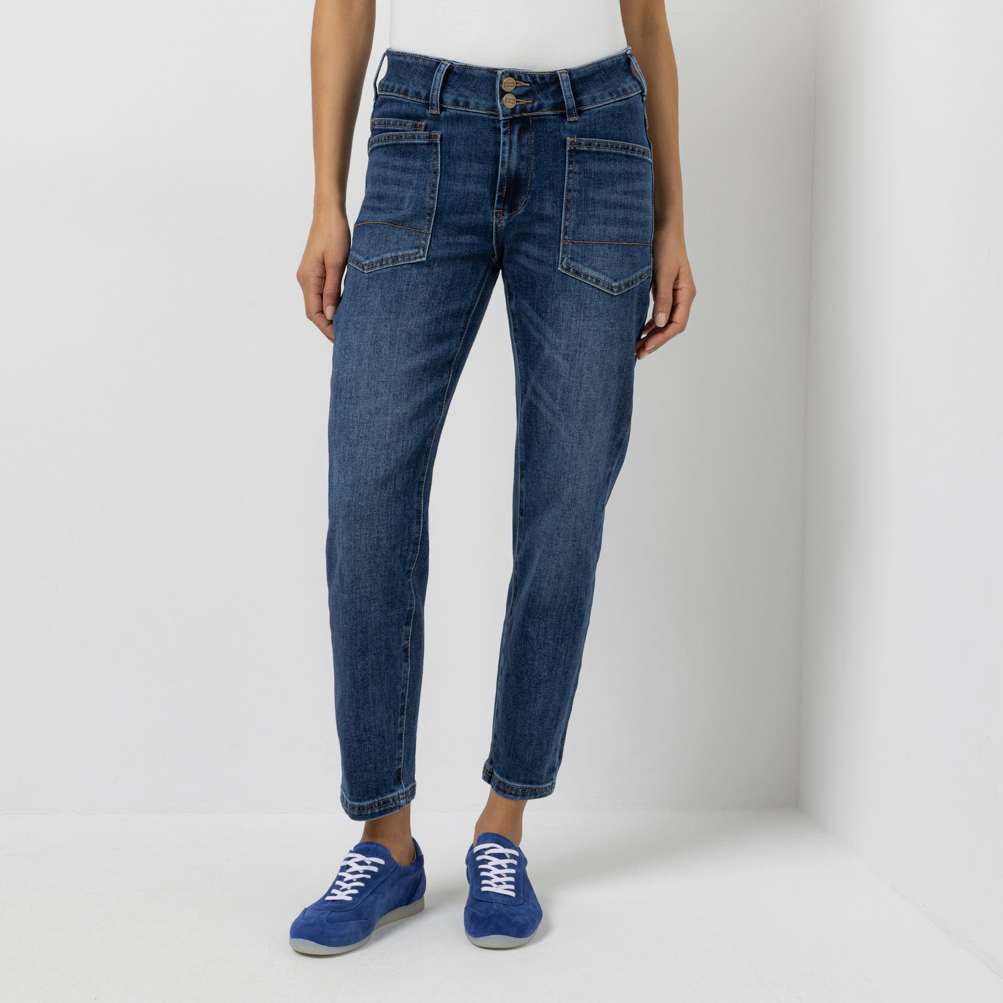 B-Ware STEFFEN SCHRAUT Jeanshose, Boyfriend knöchellang aufgesetzte Taschen