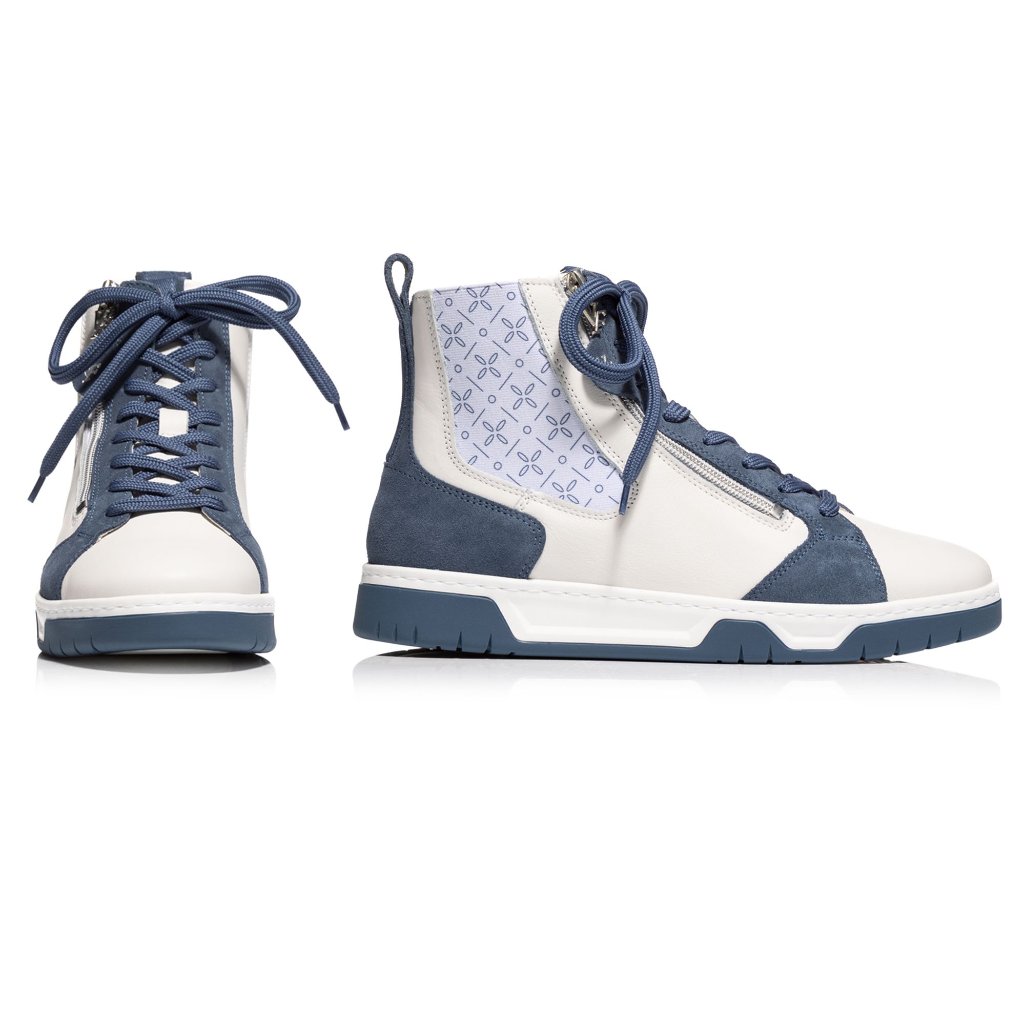 B-Ware VITAFORM Damen-Hightopsneaker Softnappa/Velour Reißverschluss