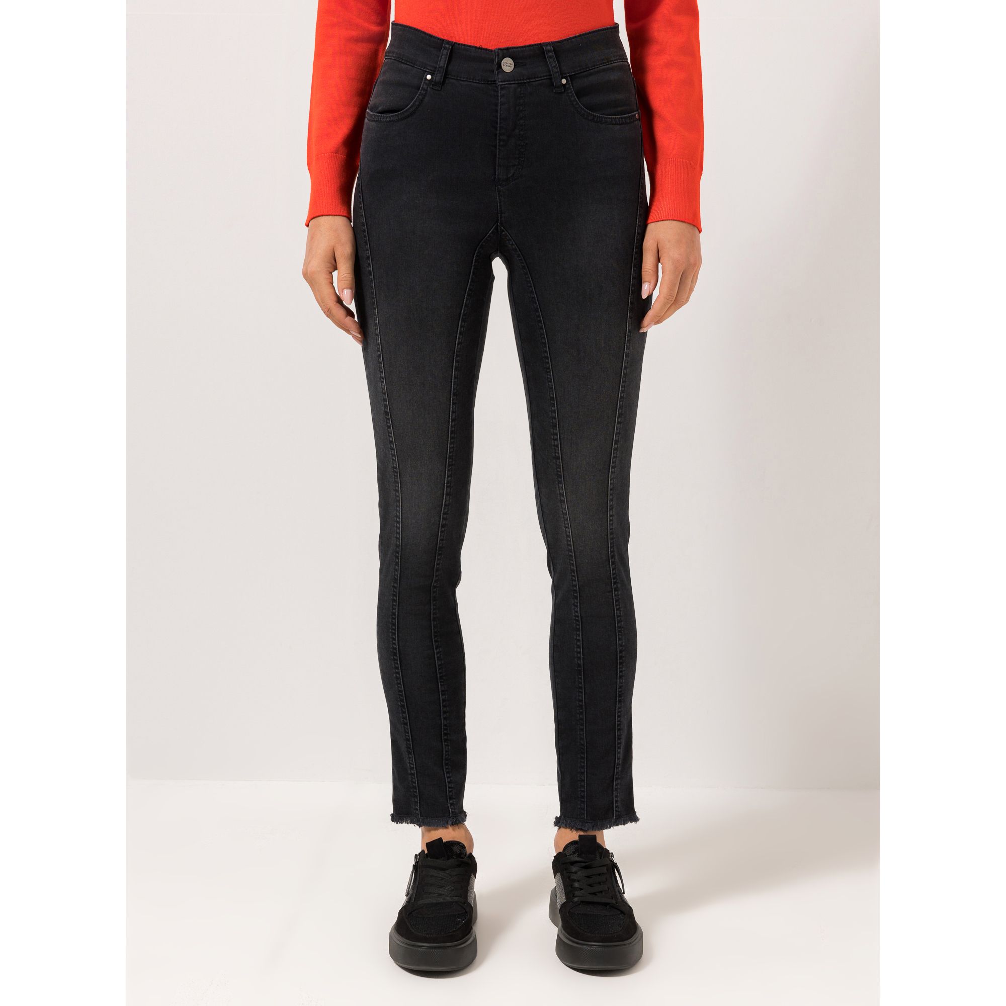 B-Ware STEFFEN SCHRAUT Jeans knöchellang schmeichelnde Ziernähte