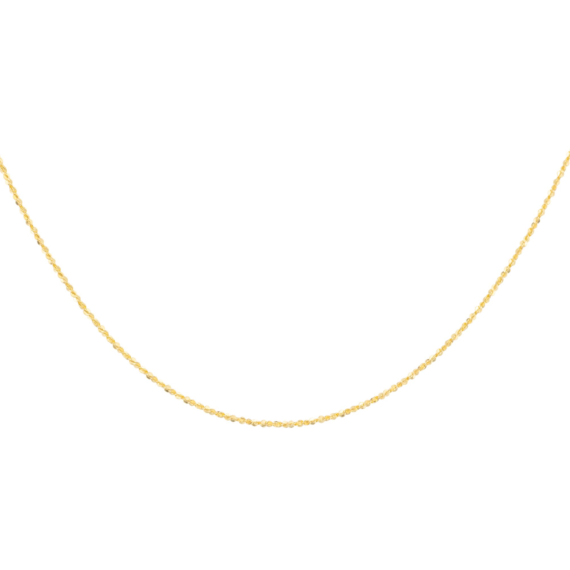 B-Ware GOLDRAUSCH Popcorn-Kette poliert mind. 1,08g