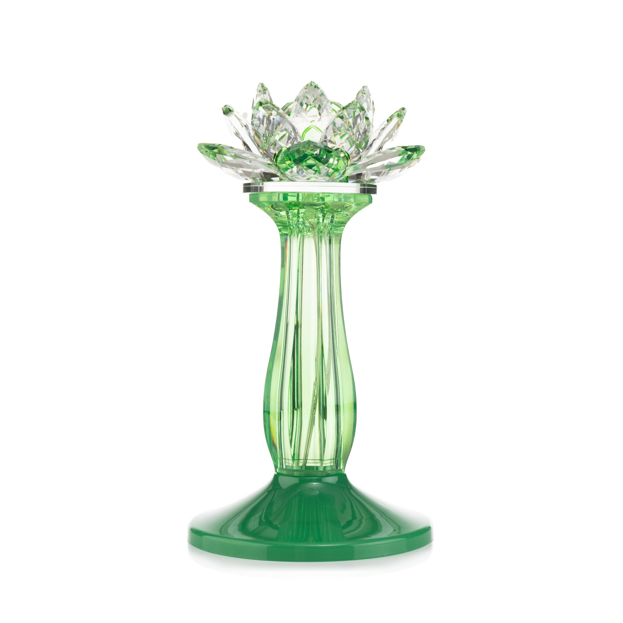 B-Ware LUMIDA Casa LED-Lotusblüte Kristallglas-Optik 5h-Timerfunktion