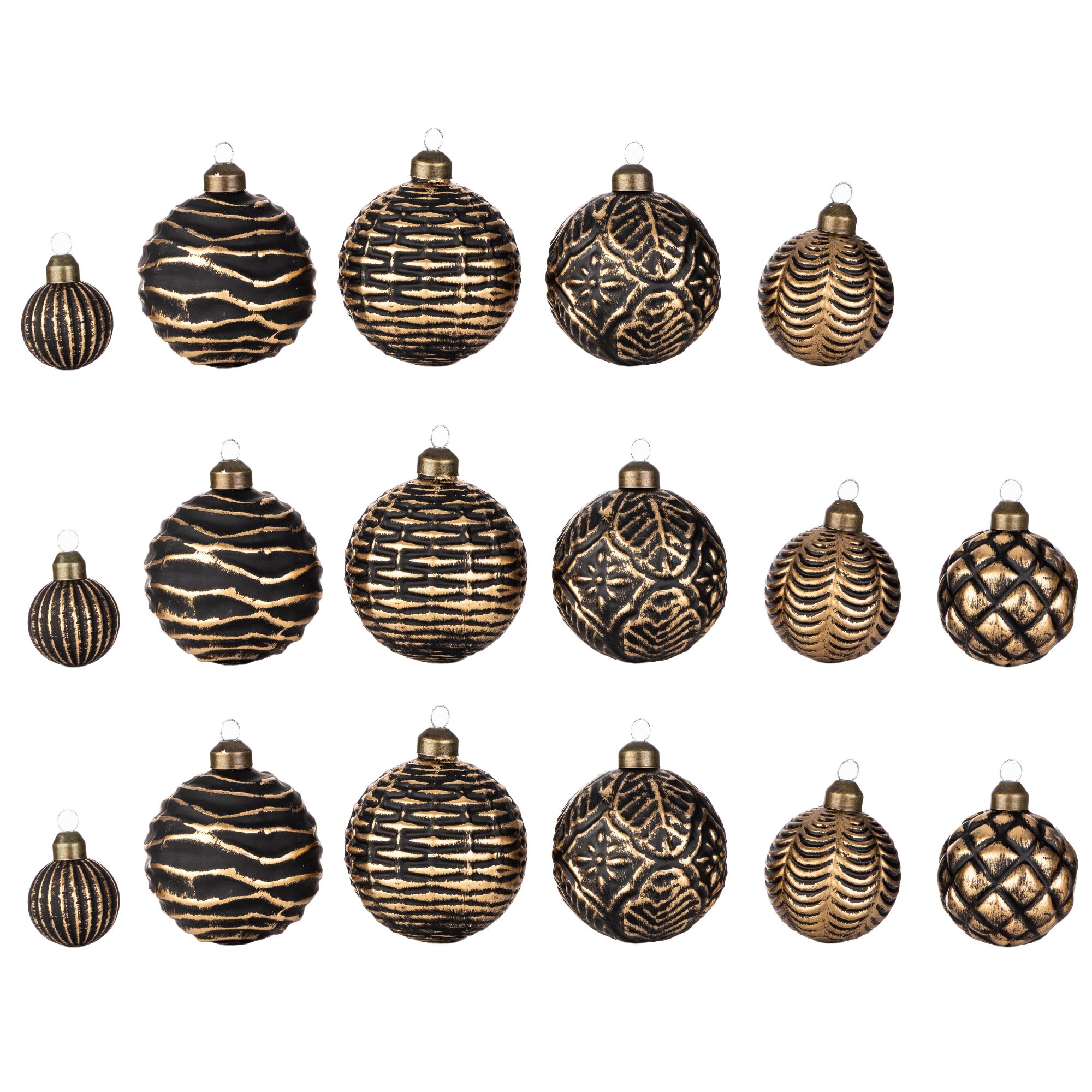 B-Ware ABELLA Xmas Weihnachtskugeln Antik-Optik Sortiment, Glas