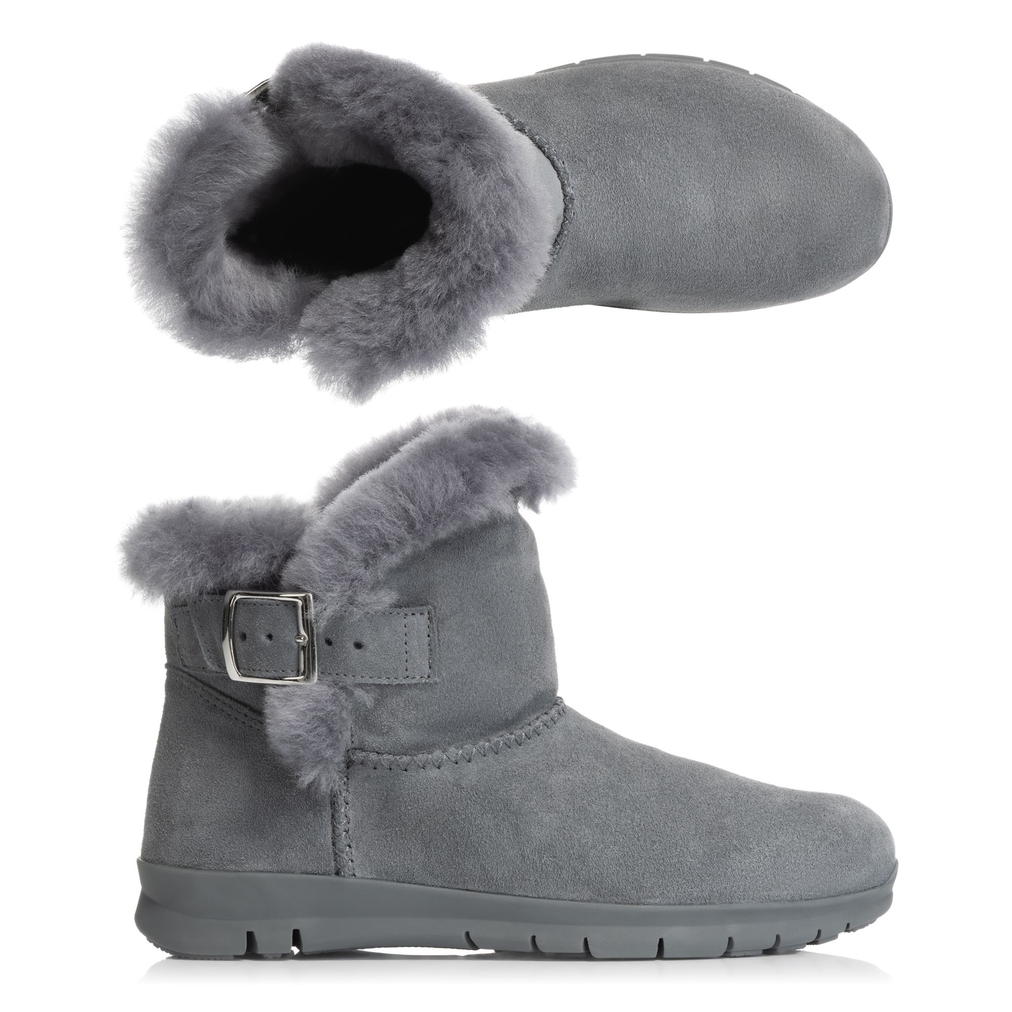 B-Ware VITAFORM Damen-Stiefel Verloursleder Lammfell