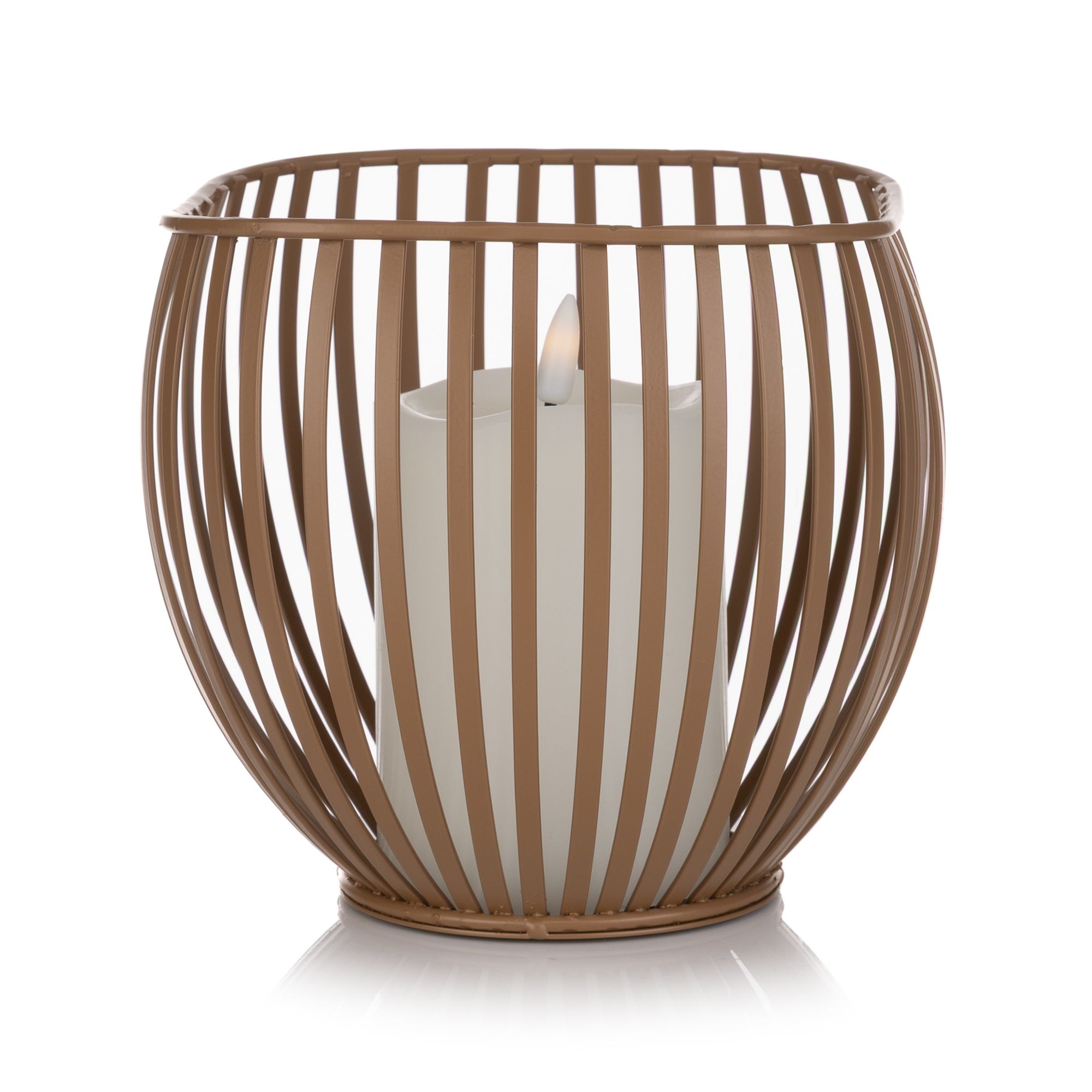 B-Ware ELAMBIA LED-Kerze in Design-Windlicht Flamme Luma, Timer