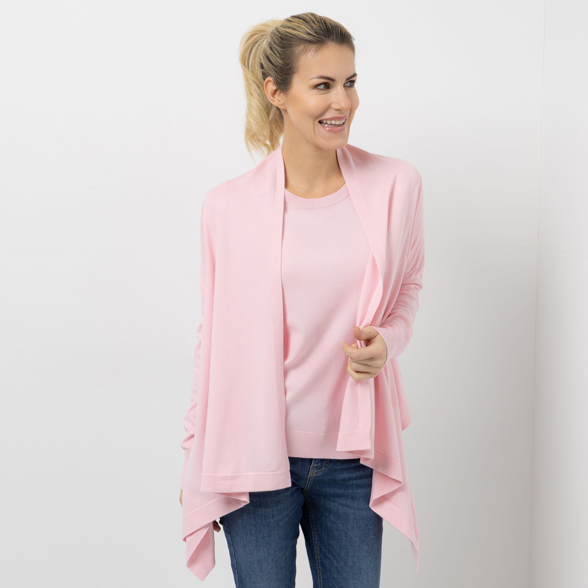 B-Ware ANNA VON GRIESHEIM Cardigan Viskose-Mischung offene Front