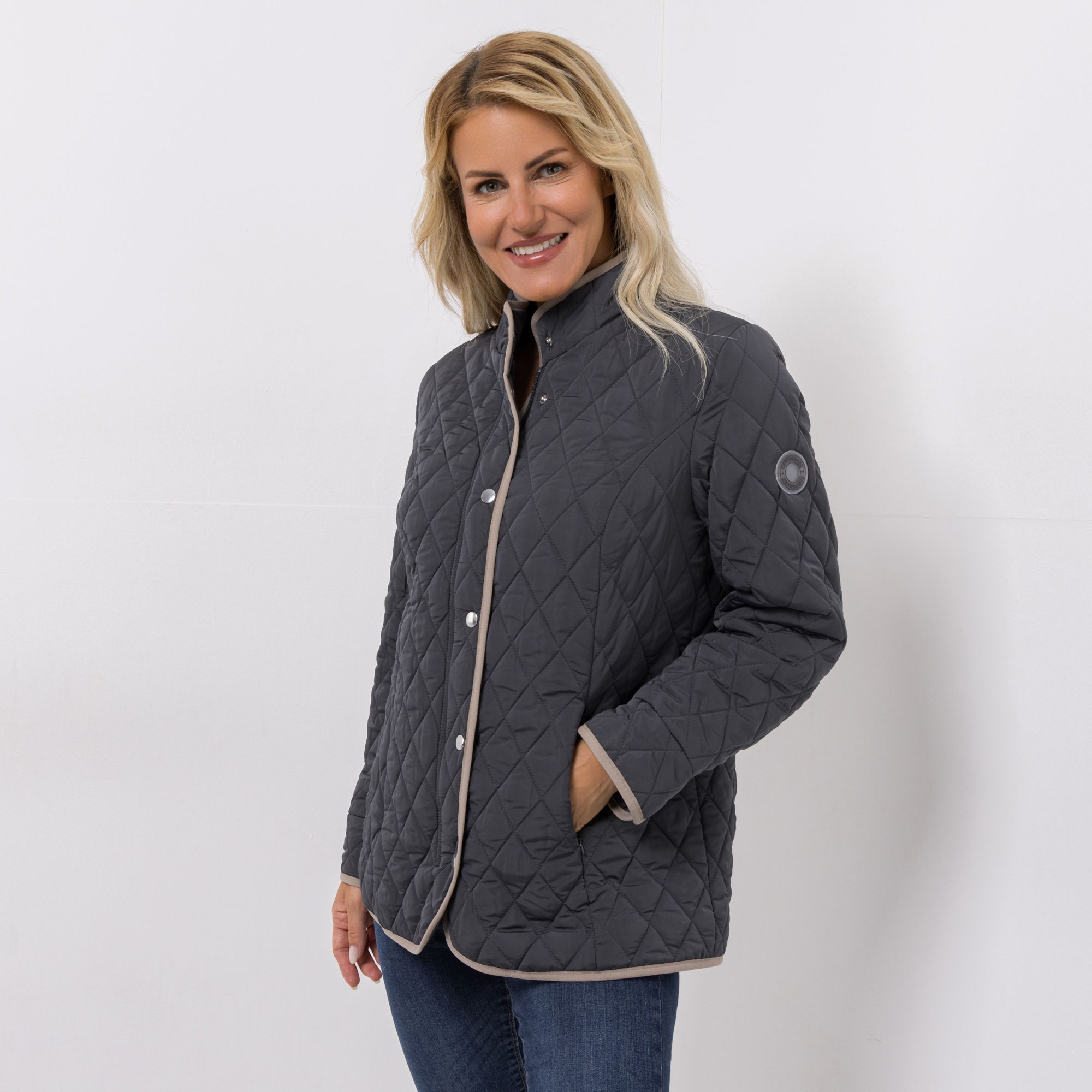 B-Ware CENTIGRADE Steppjacke Stehkragen 2-Wege-Reißverschluss