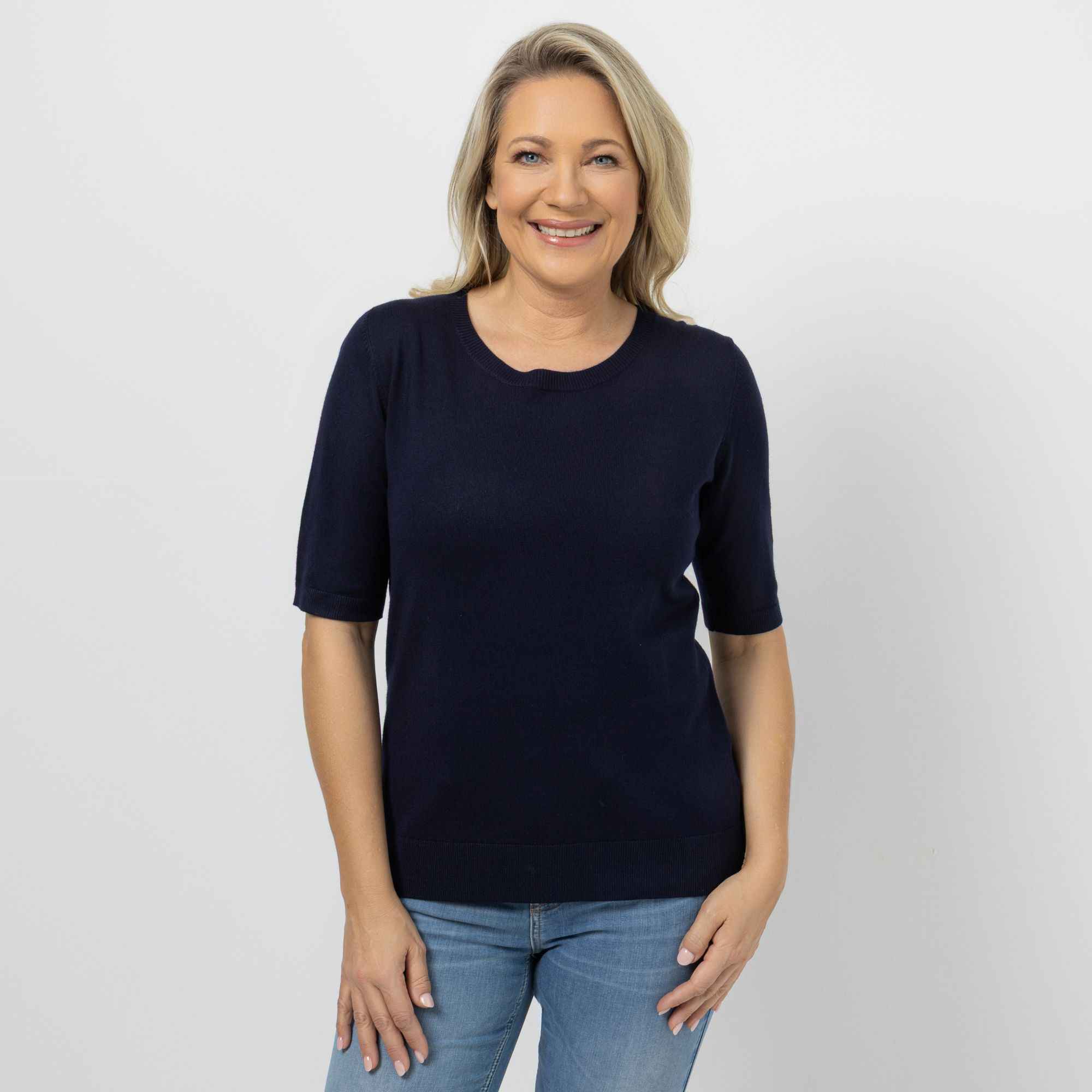 B-Ware ANNA VON GRIESHEIM Pullover langer 1/2-Arm Rundhalsausschnit