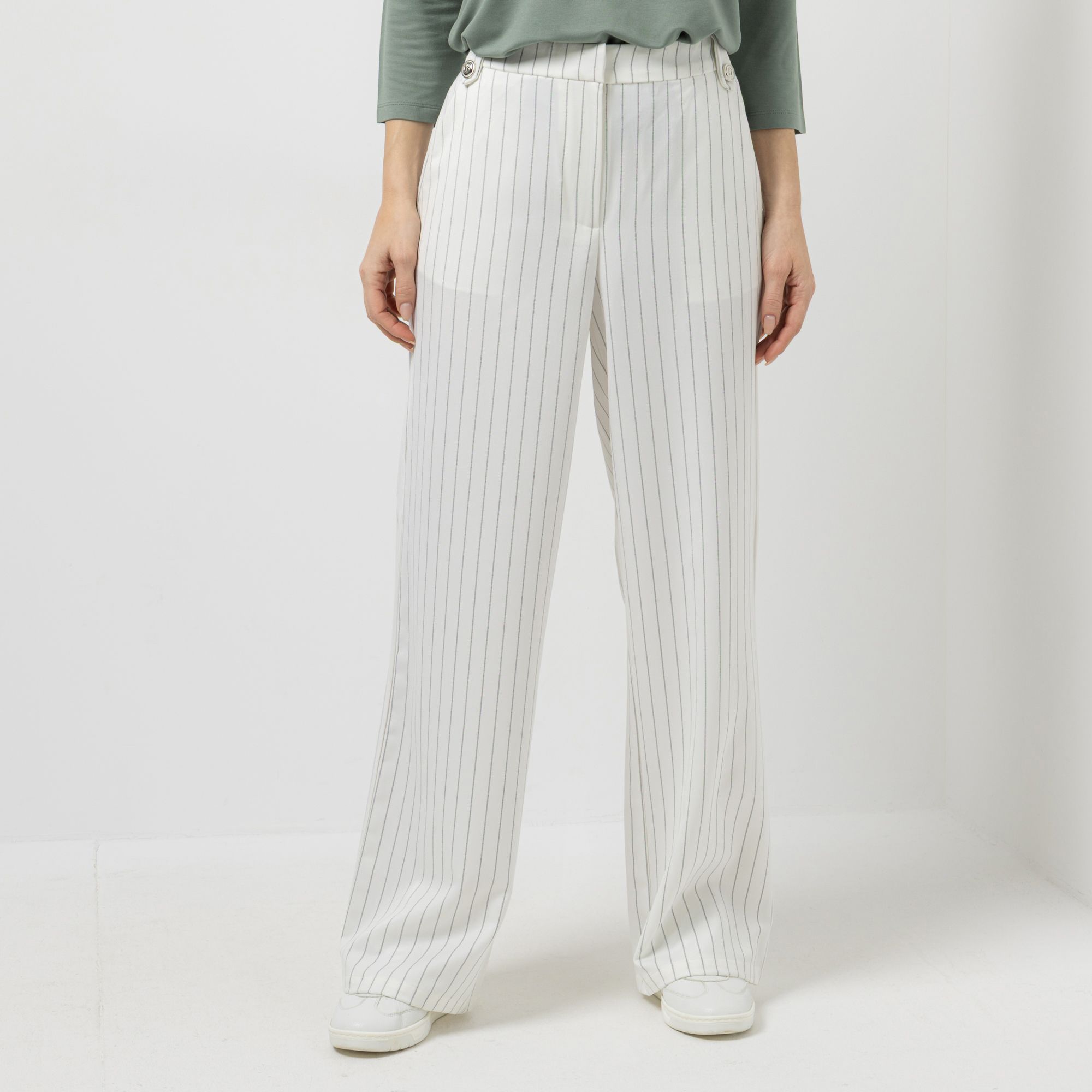 B-Ware STRANDFEIN Hose gestreift lange Form