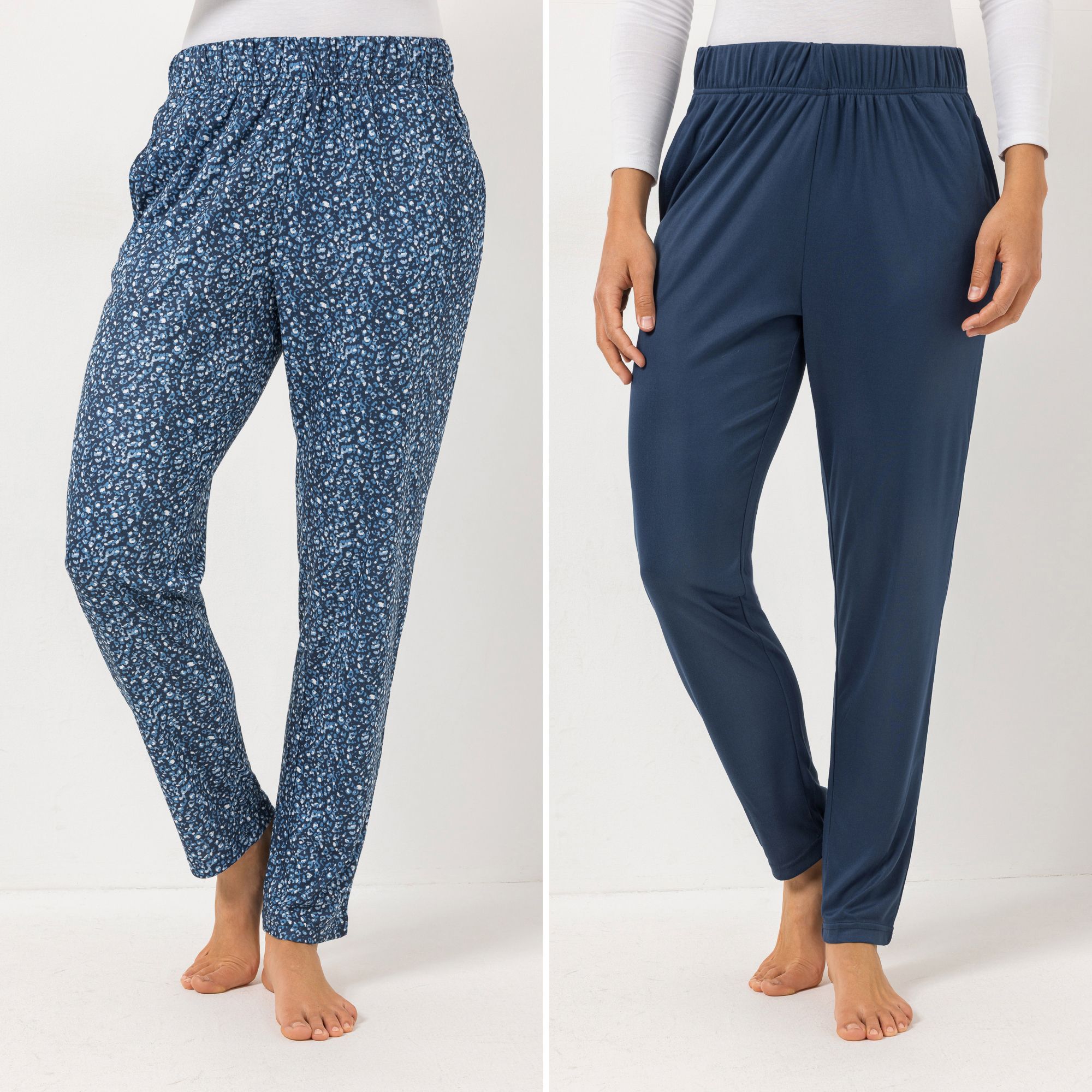 B-Ware JERYMOOD HOMEWEAR 2 Hosen, 1/1-Länge Mikrofaser Jersey Rundumdehnbund