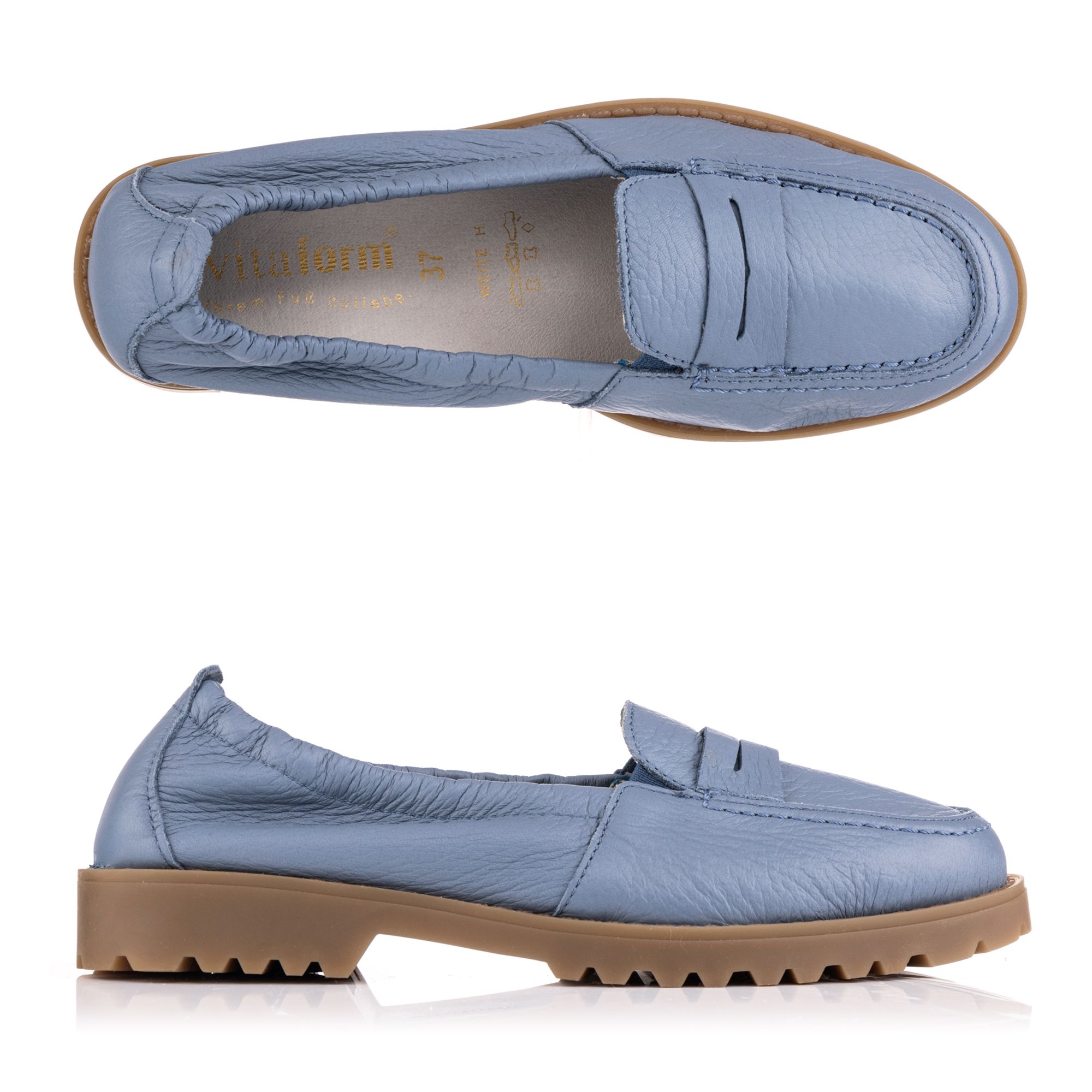 B-Ware VITAFORM Damen- Slipper Hirschleder Trense