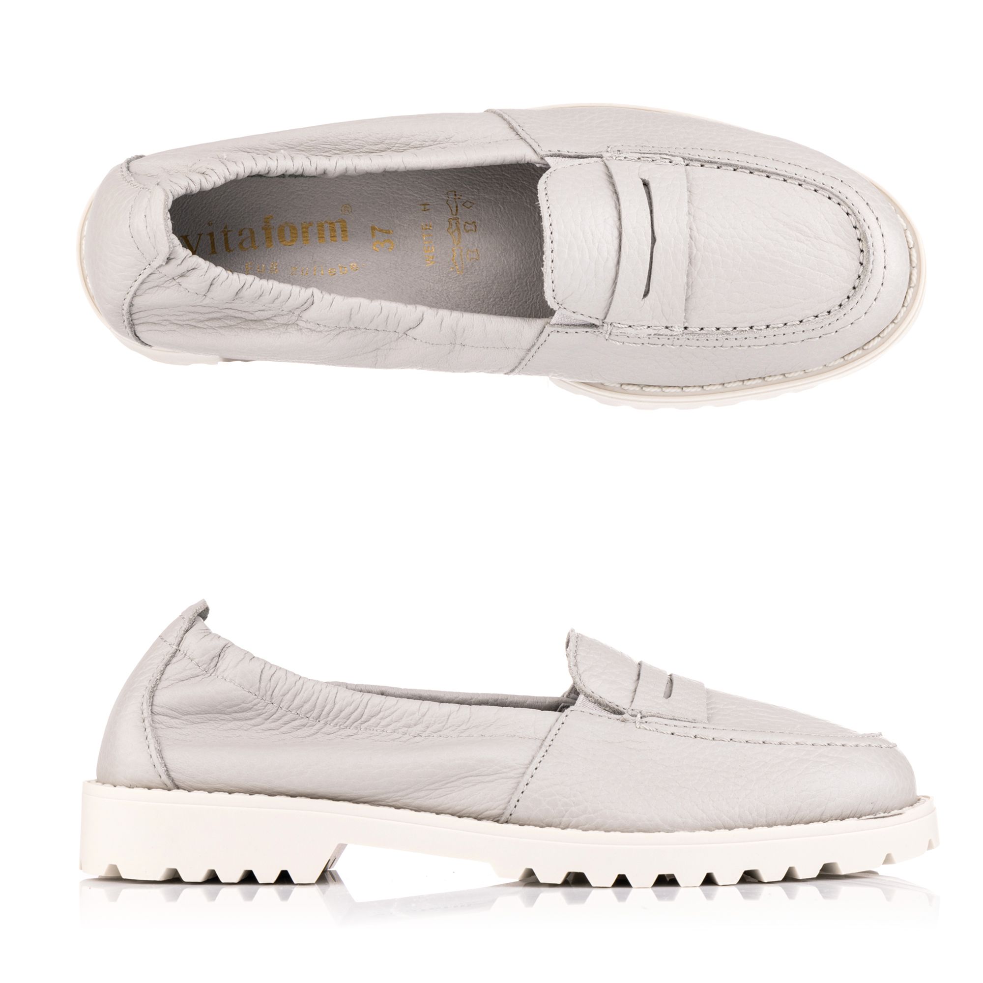 B-Ware VITAFORM Damen- Slipper Hirschleder Trense