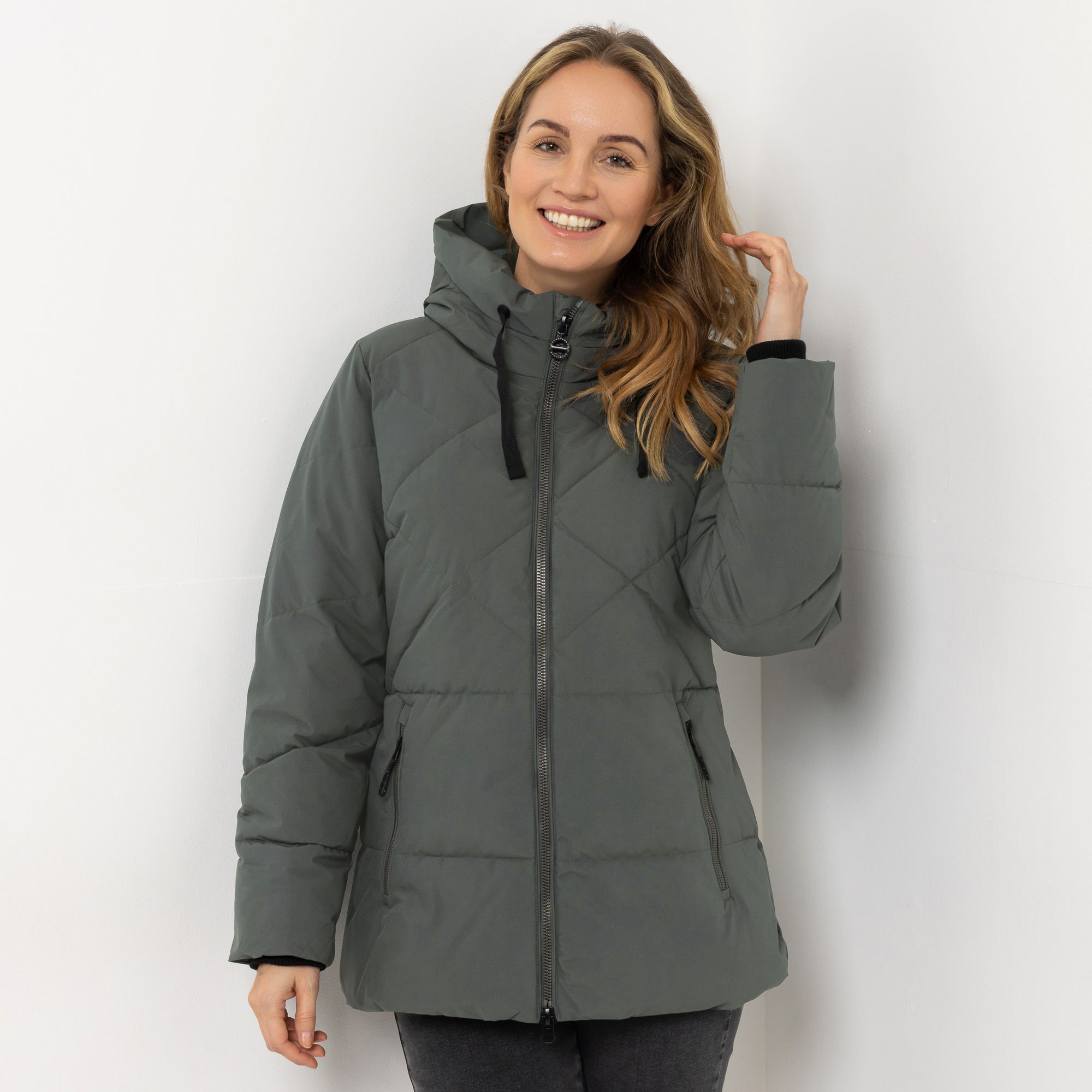 B-Ware CENTIGRADE ACTIVE Funktionsjacke Stehkragen mit Kapuze 2-Wege-Reißverschluss