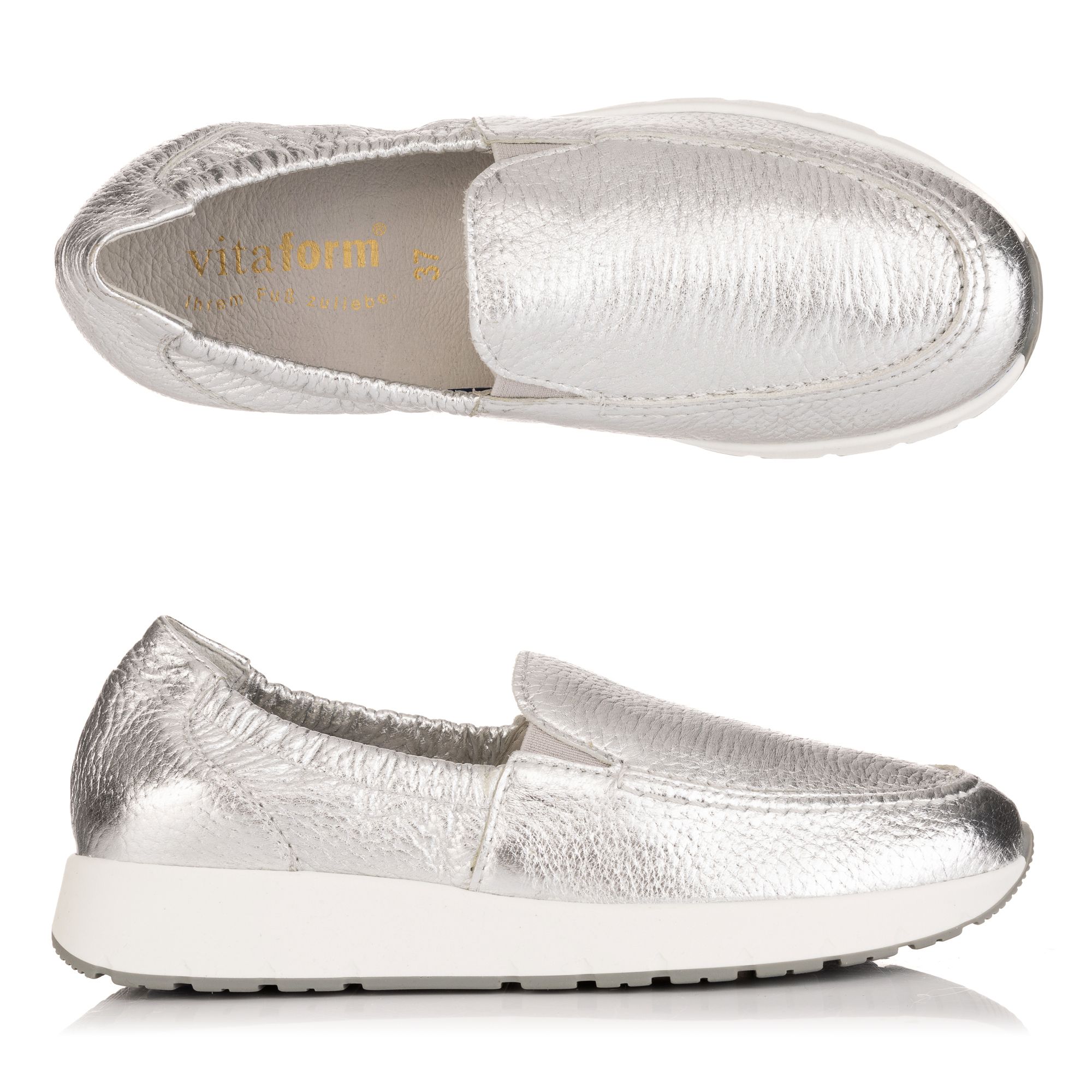 B-Ware VITAFORM Damen- Slipper Hirschleder Gummizüge