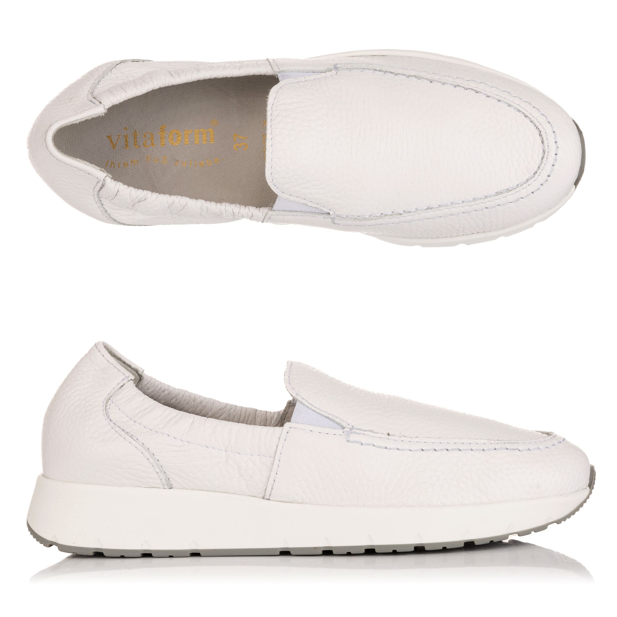 B-Ware VITAFORM Damen- Slipper Hirschleder Gummizüge