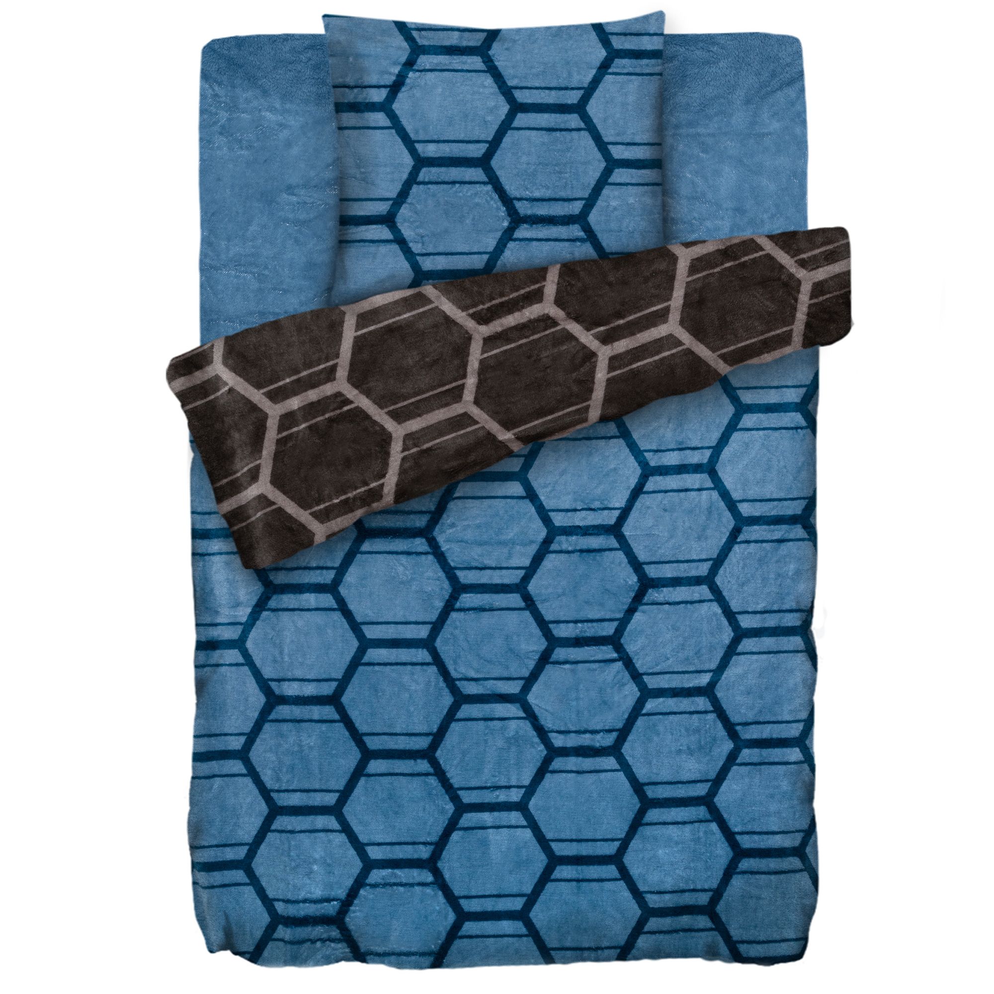 B-Ware BADIZIO Classic Wendebettwäsche Grafik-Design Einzelbett, 3tlg.