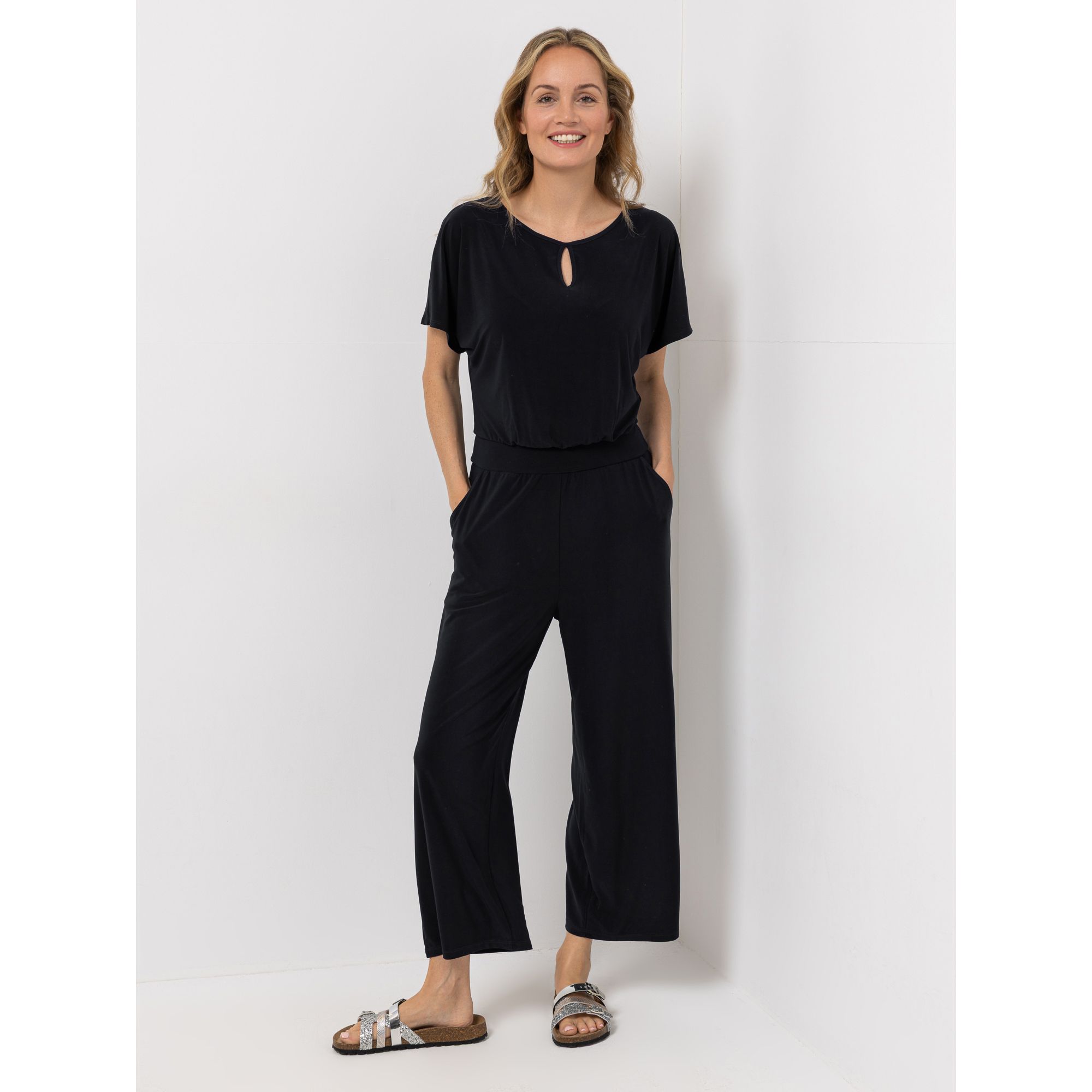 B-Ware KIM & CO. Jumpsuit Brazil Knit Jersey Eingrifftaschen
