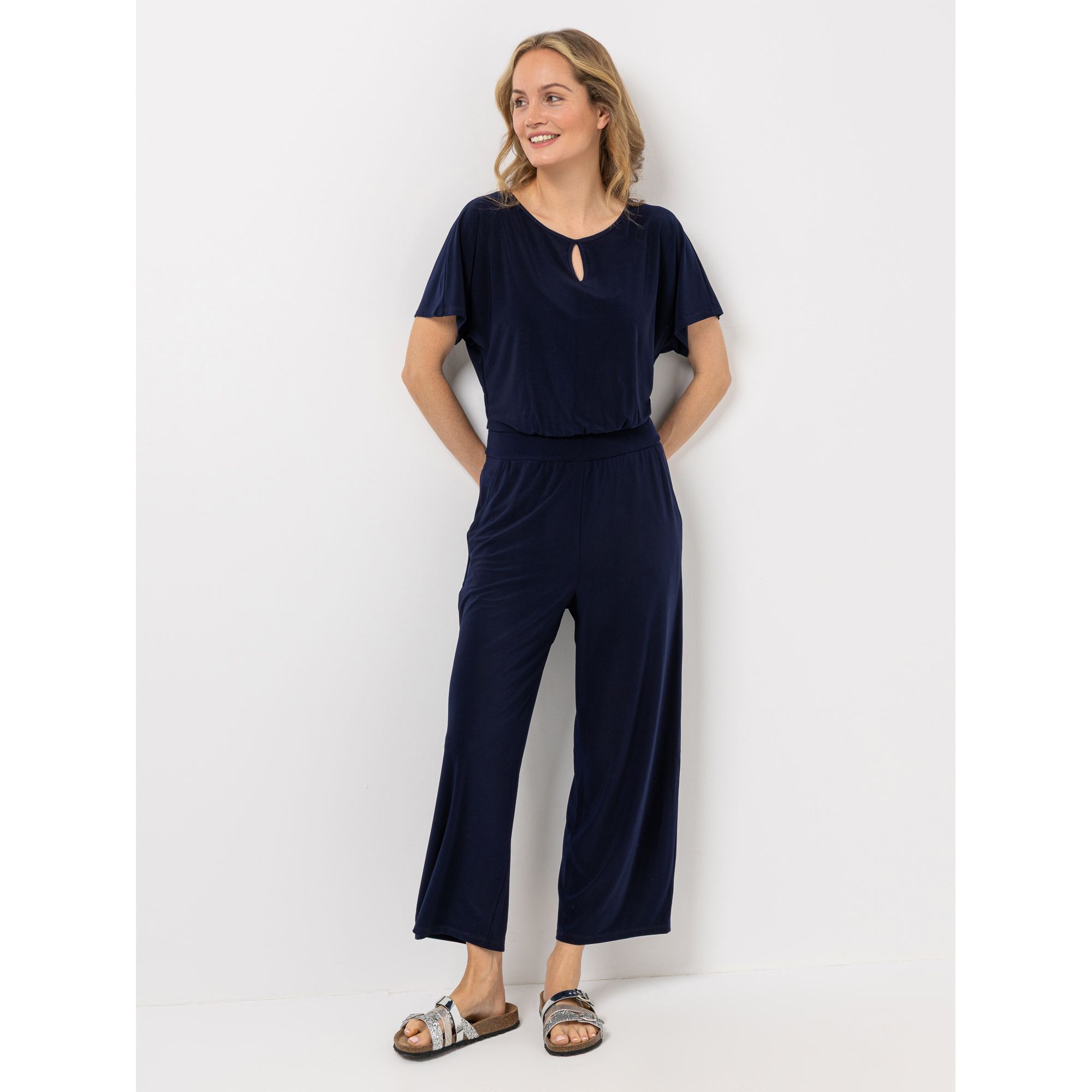 B-Ware KIM & CO. Jumpsuit Brazil Knit Jersey Eingrifftaschen