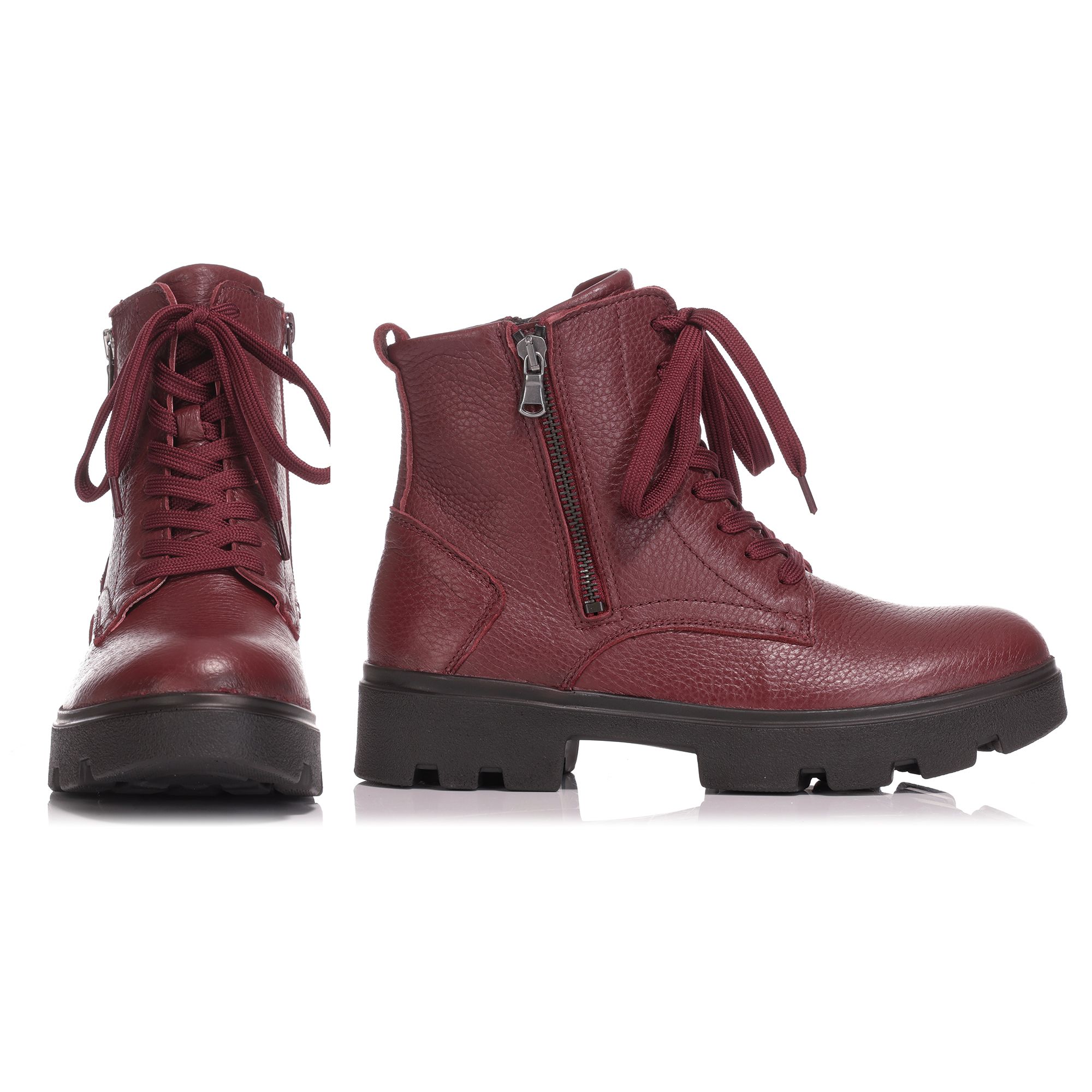 B-Ware VITAFORM Damen-Stiefelette Hirschleder 2 Reißverschlüsse