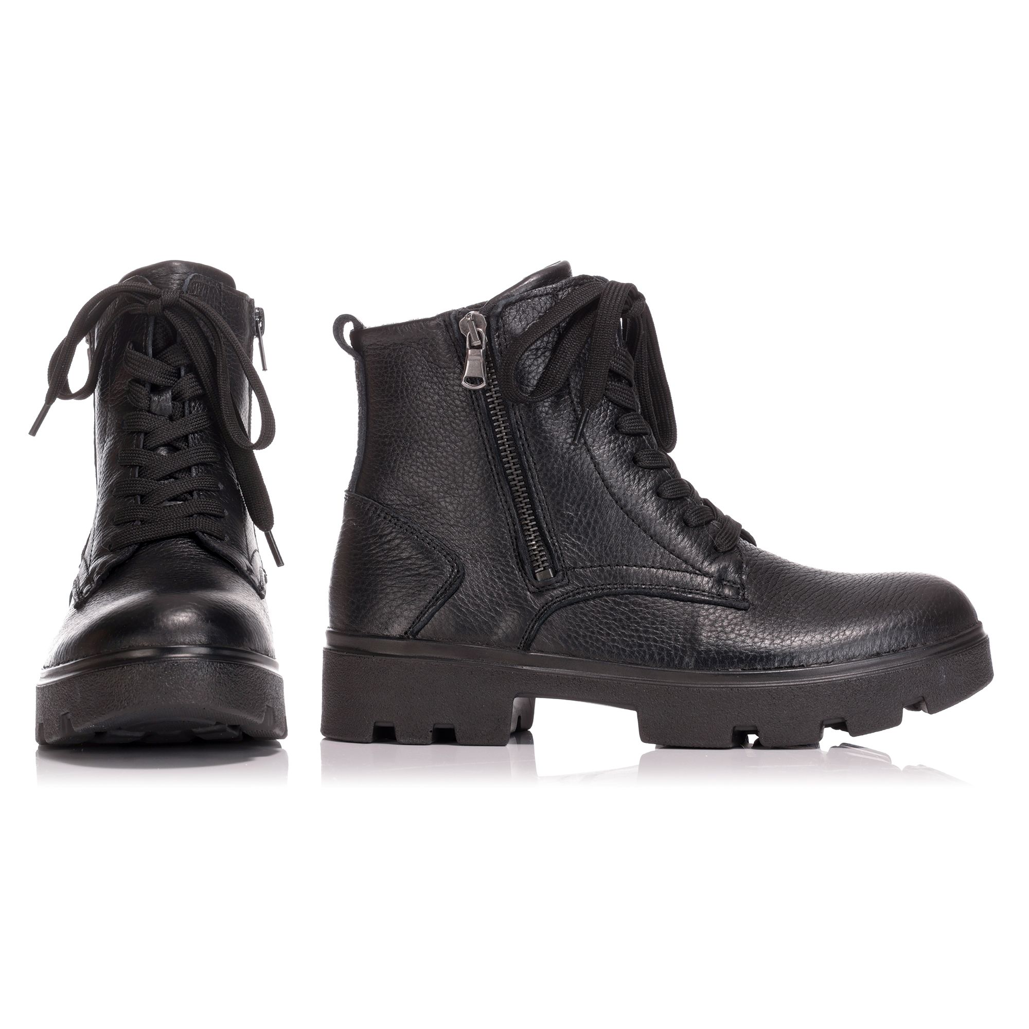 B-Ware VITAFORM Damen-Stiefelette Hirschleder 2 Reißverschlüsse