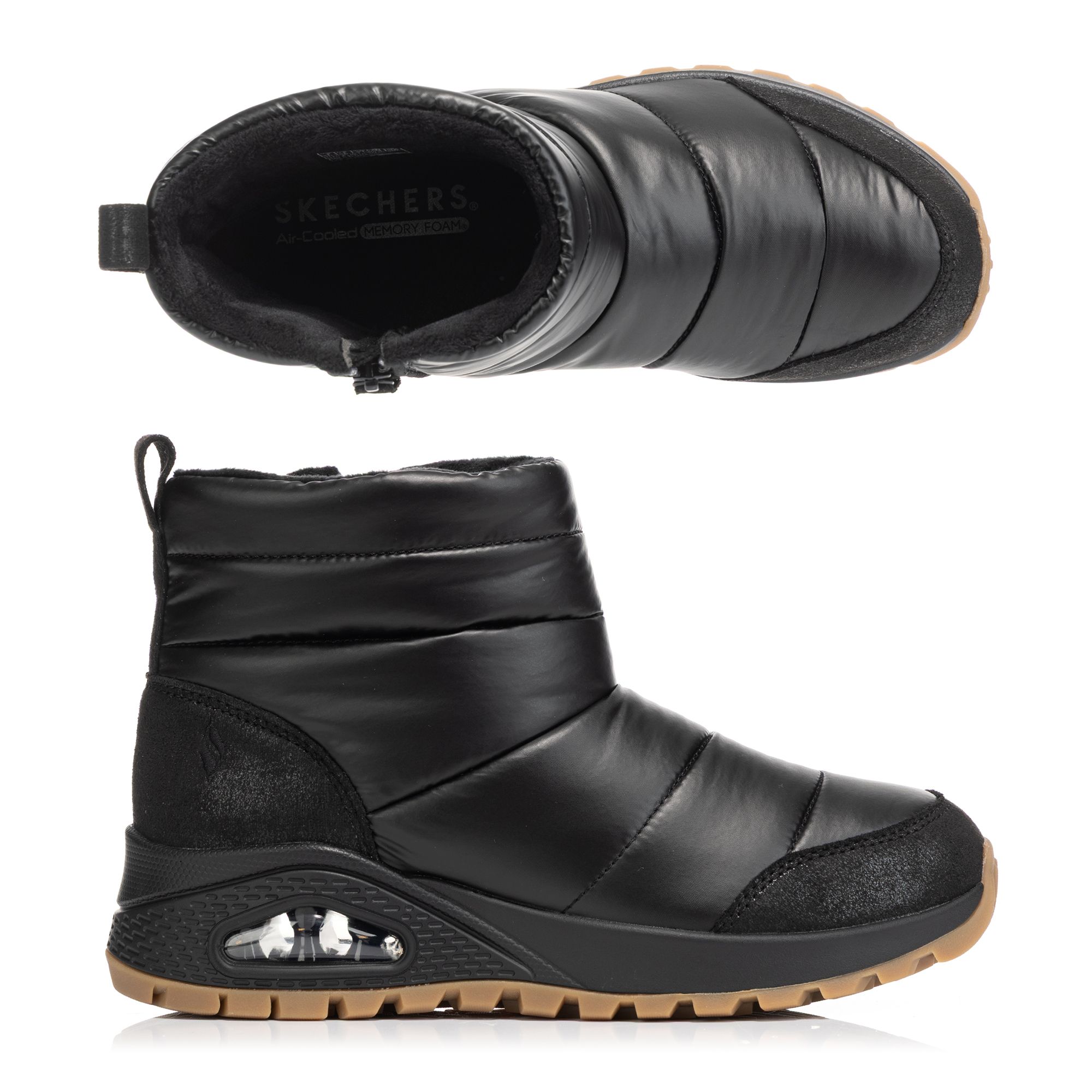B-Ware SKECHERS Damen-Stiefelette Uno Rugged gefüttert