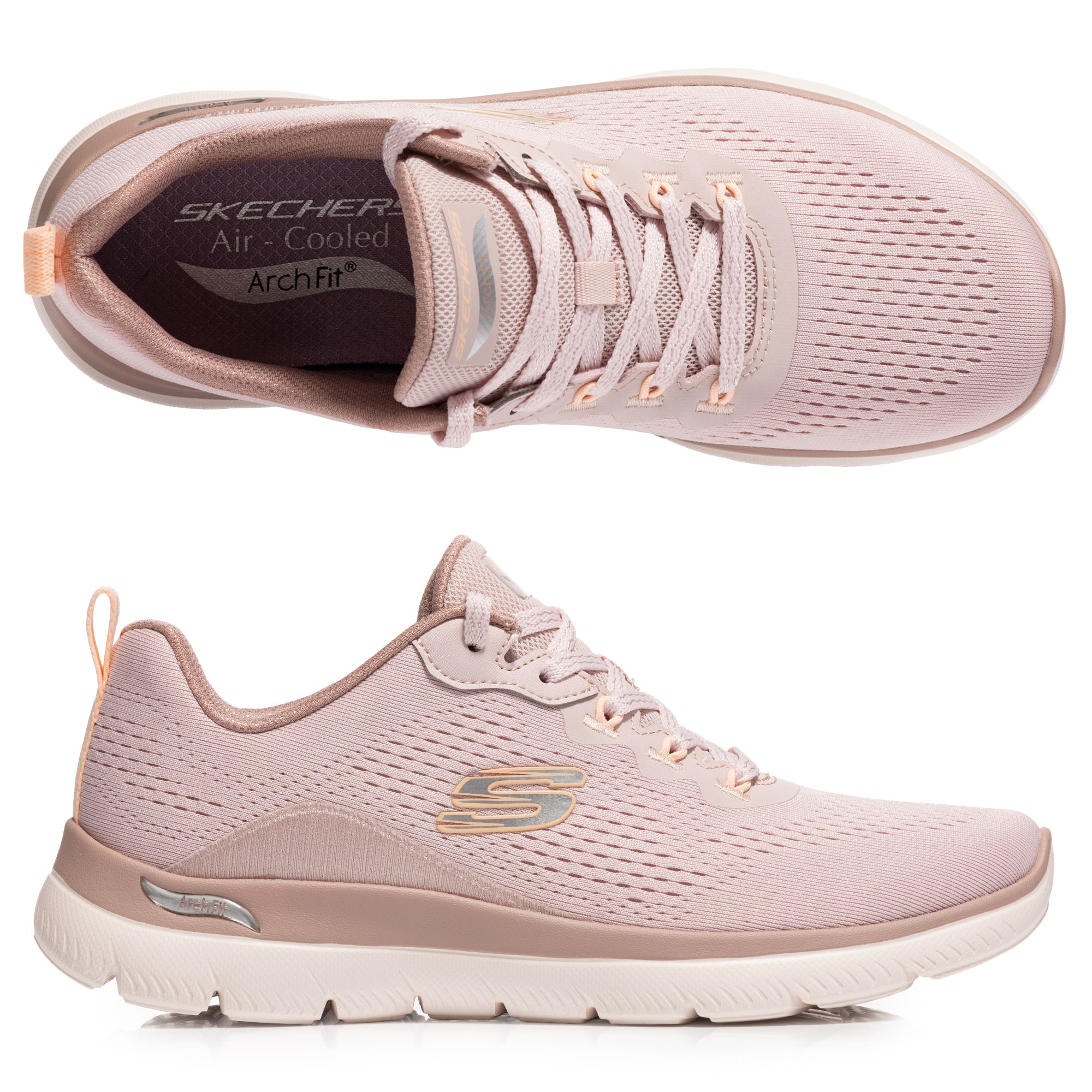 B-Ware SKECHERS Damen.Sneaker Arch Fit Summits Mesh