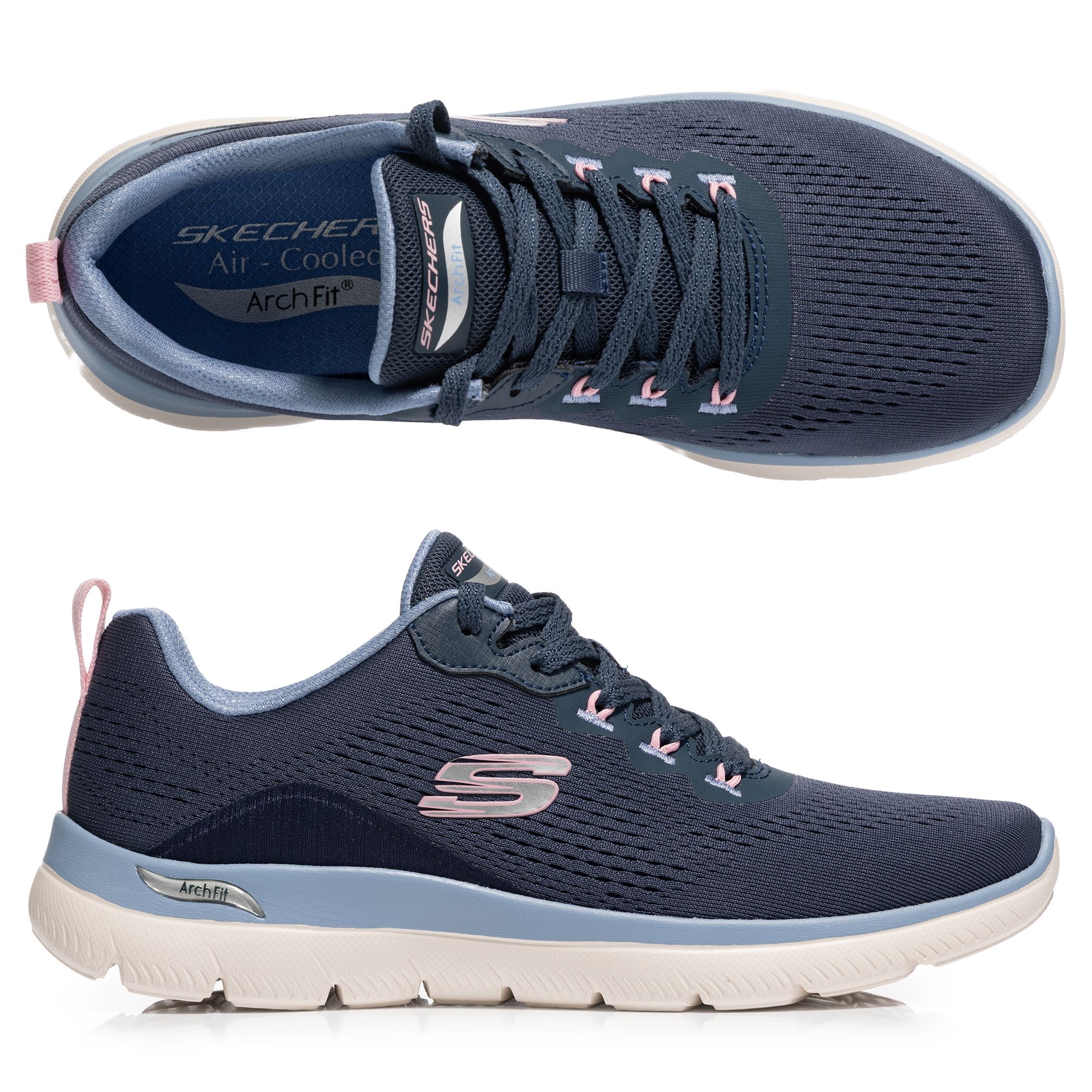 B-Ware SKECHERS Damen.Sneaker Arch Fit Summits Mesh