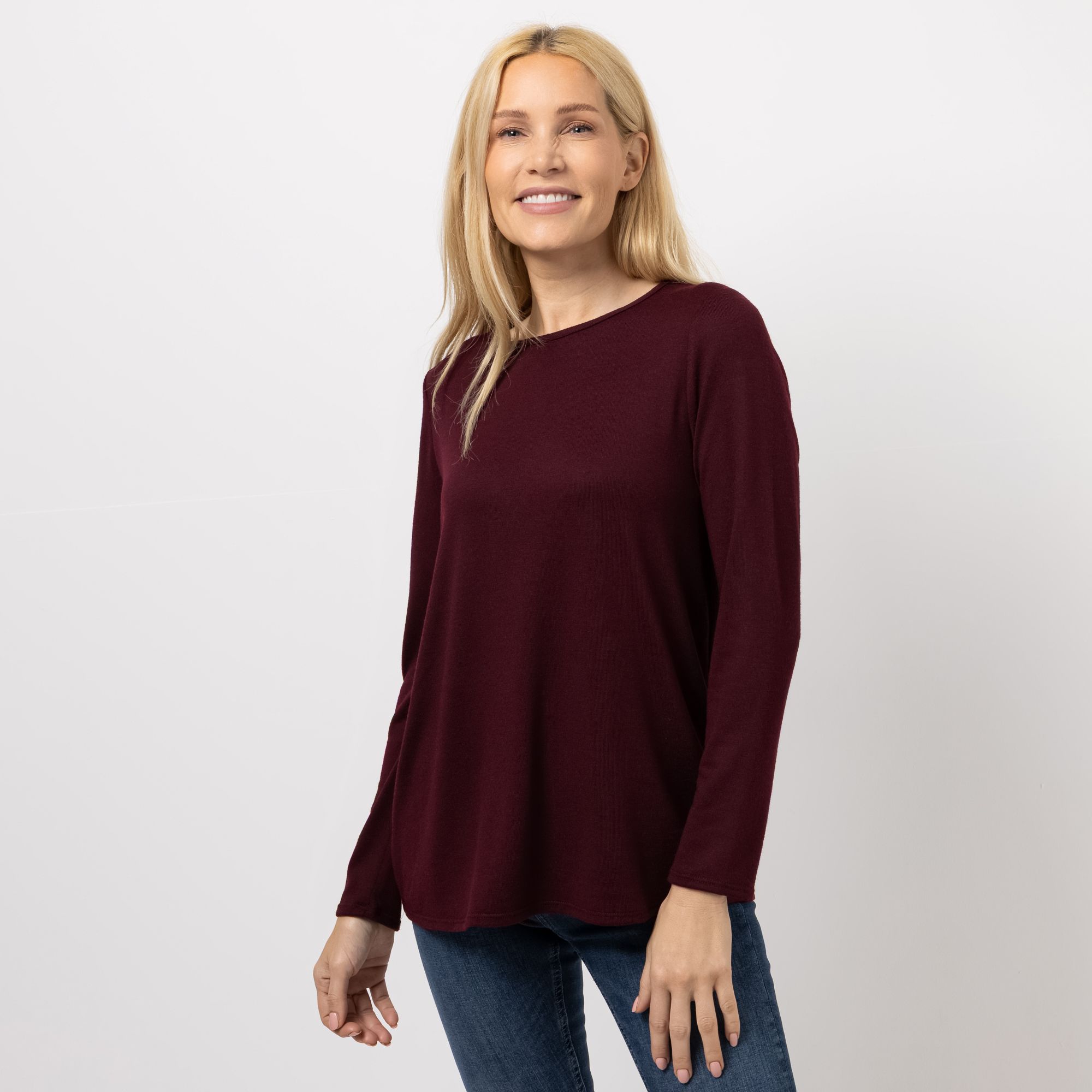 B-Ware KIM & CO. Shirt, Langarm Soft Touch Jersey Rundhalsausschnitt