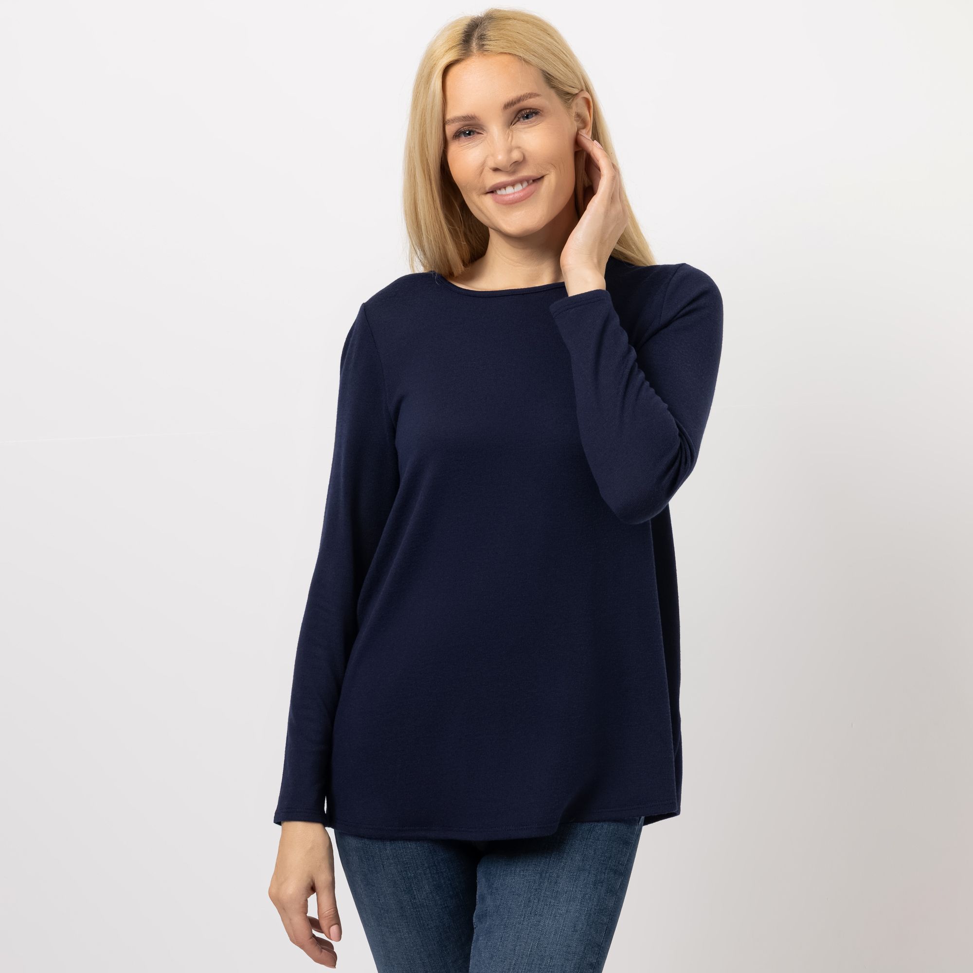 B-Ware KIM & CO. Shirt, Langarm Soft Touch Jersey Rundhalsausschnitt