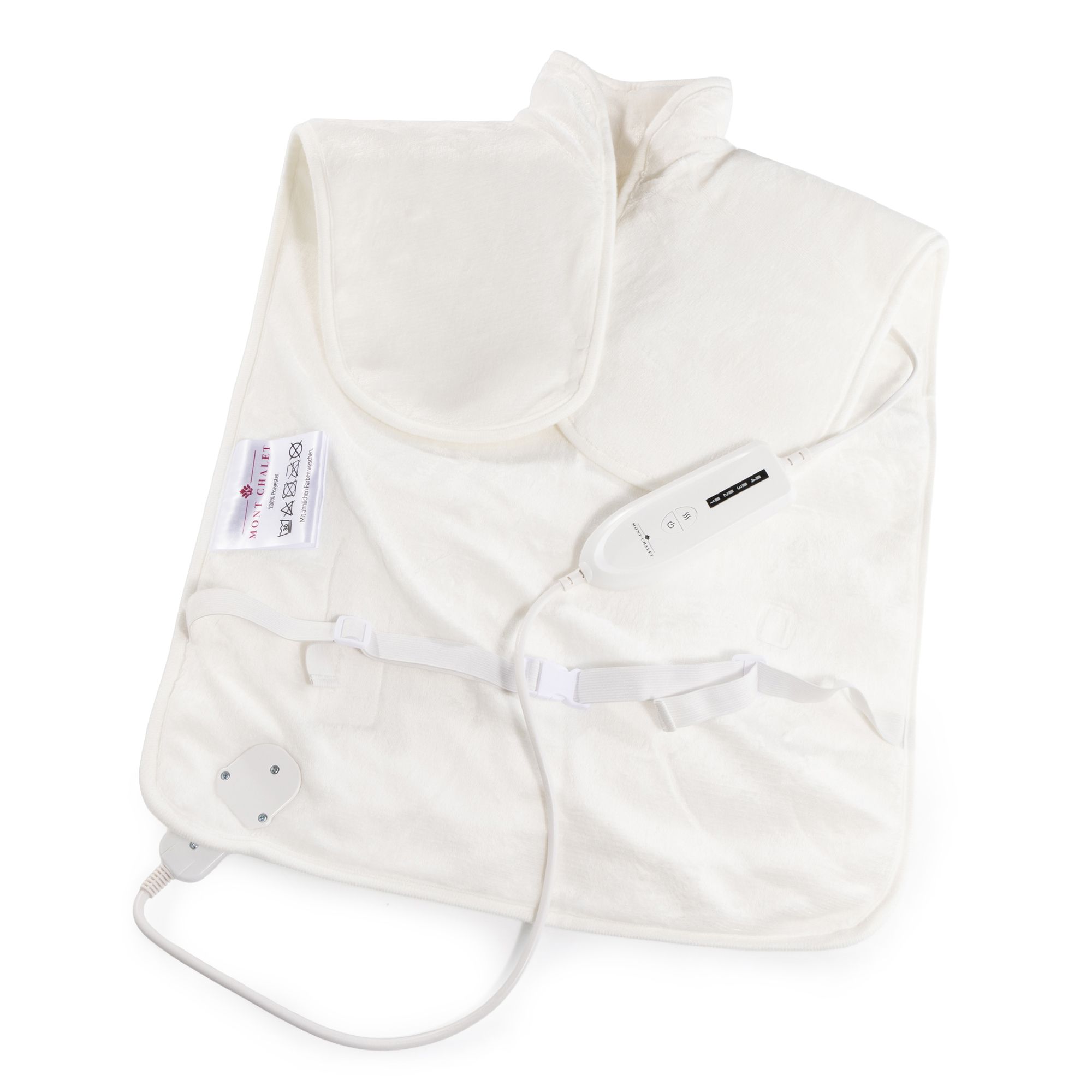 B-Ware MONT CHALET Nacken-& Rückenwärmer Mikrofaser Chinchilla uni, 4 Heizstufen