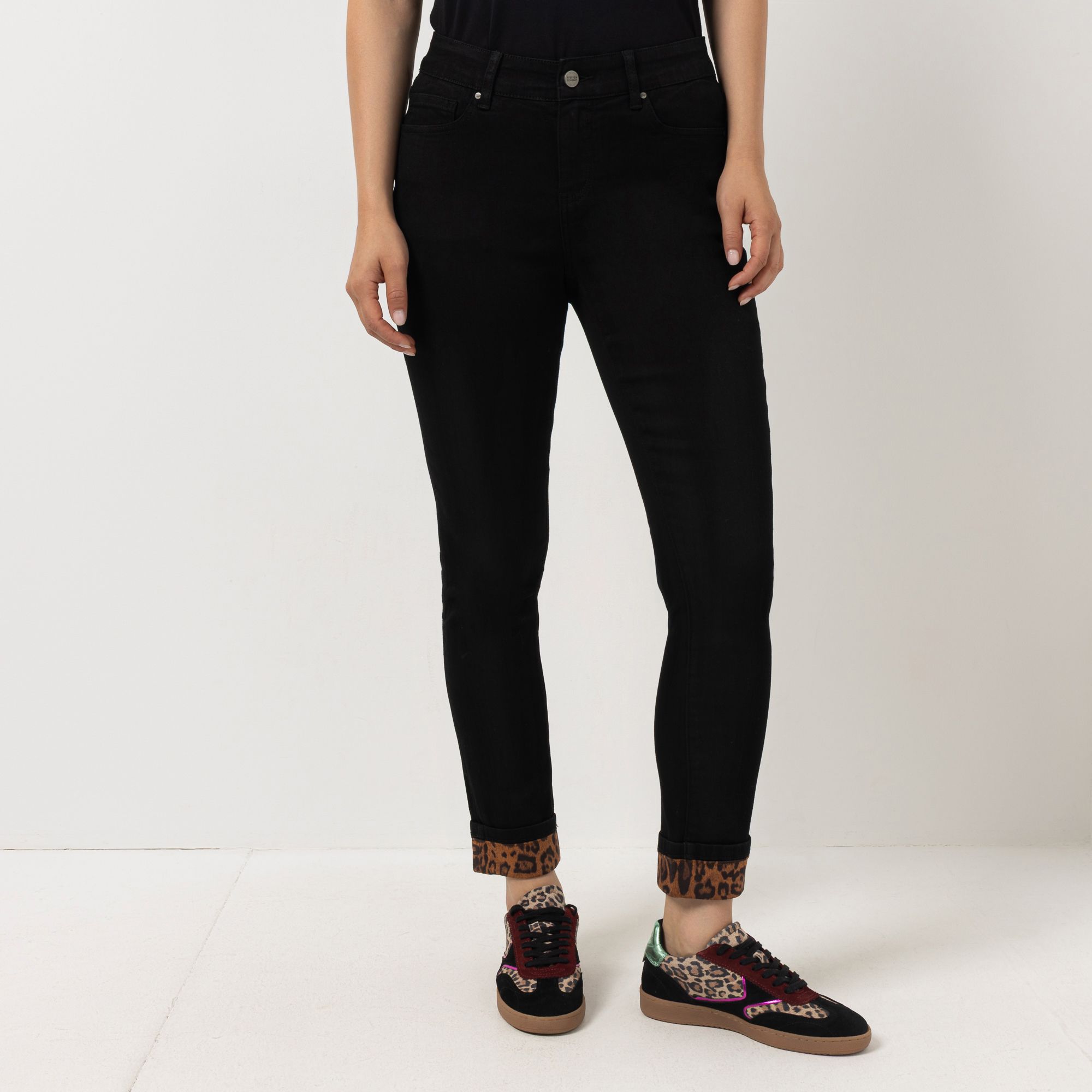 B-Ware STEFFEN SCHRAUT Jeans, 5-Pocket-Style Leo-Aufschlag knöchellang