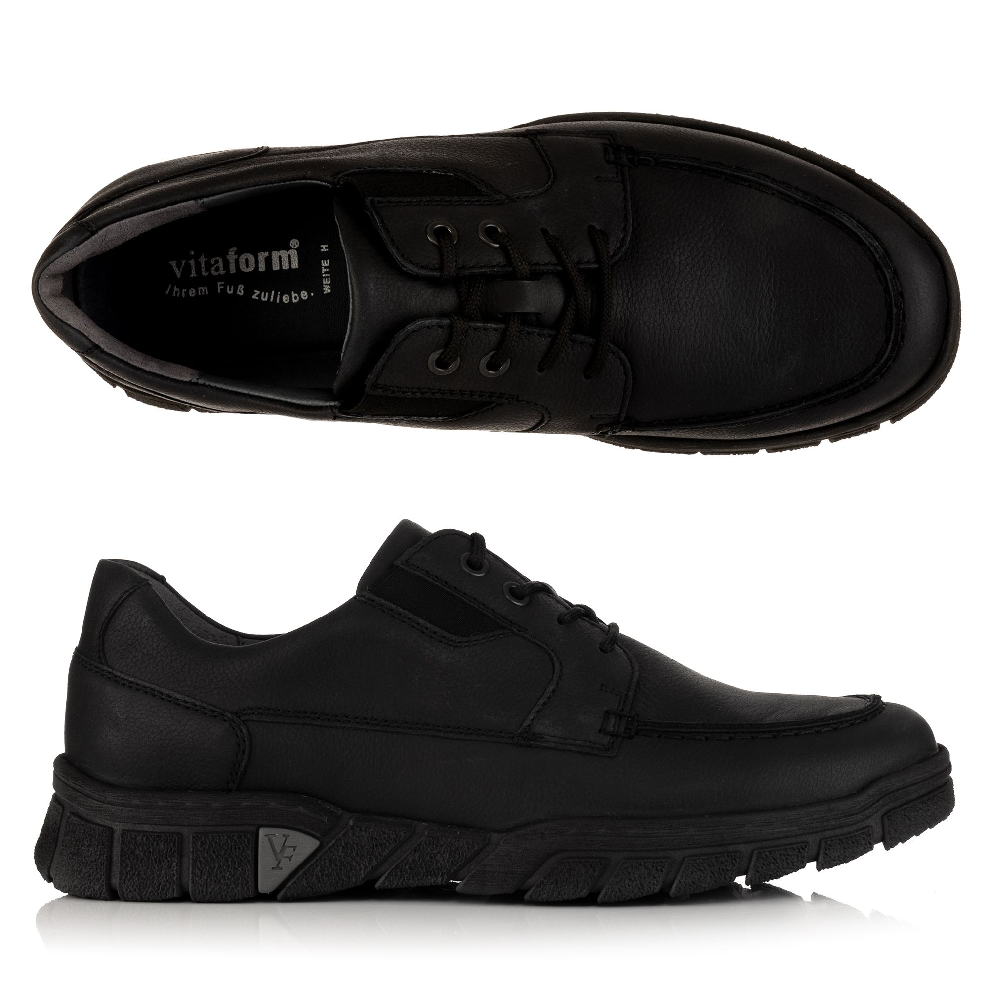 B-Ware VITAFORM Herren-Halbschuh Nappaleder Schnürung