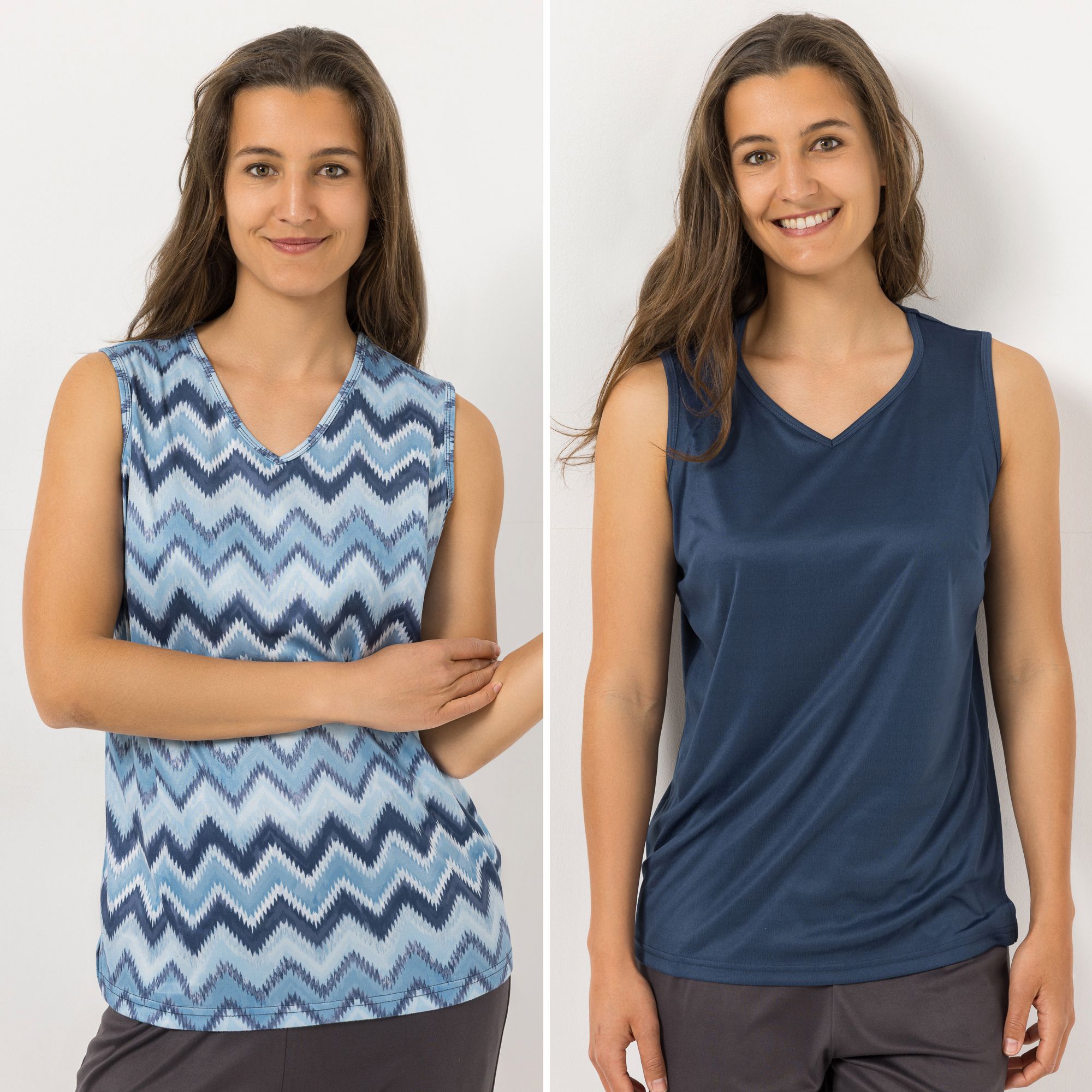 B-Ware JERYMOOD HOMEWEAR 2 Tops Mikrofaser 1x bedruckt