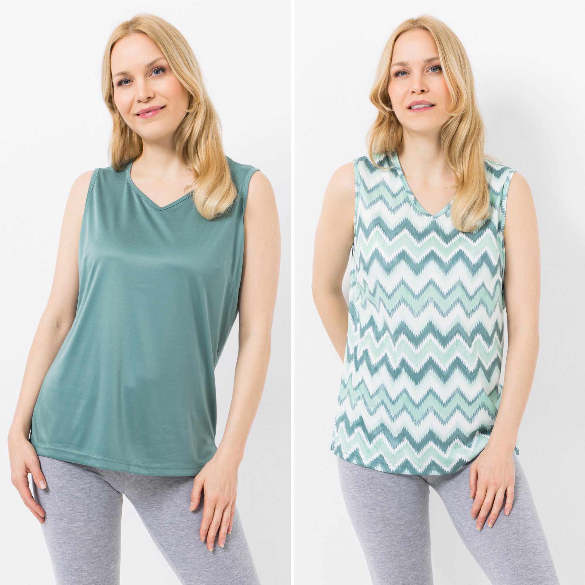 B-Ware JERYMOOD HOMEWEAR 2 Tops Mikrofaser 1x bedruckt