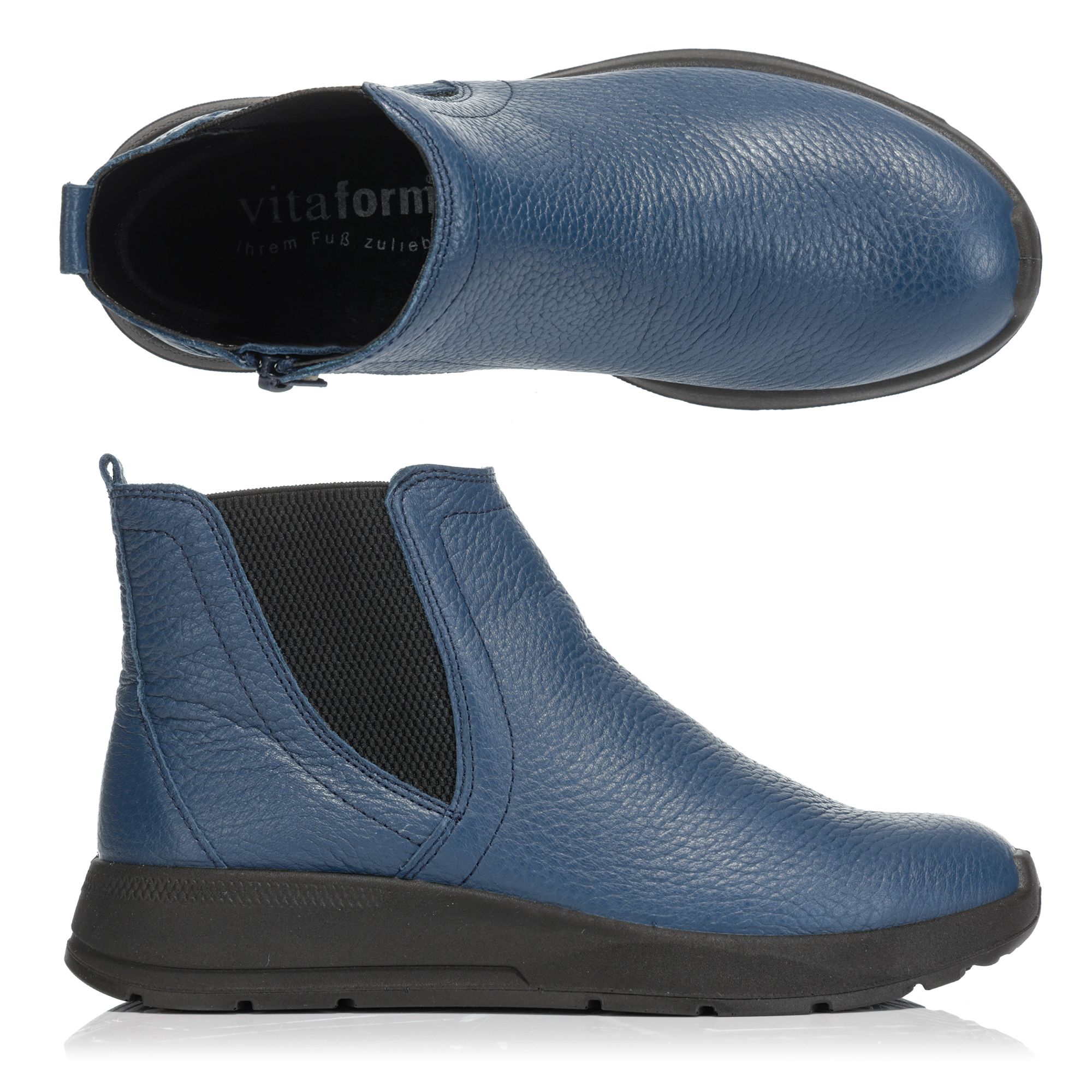 B-Ware VITAFORM Damen-Stiefelette Hirschleder Reißverschluss