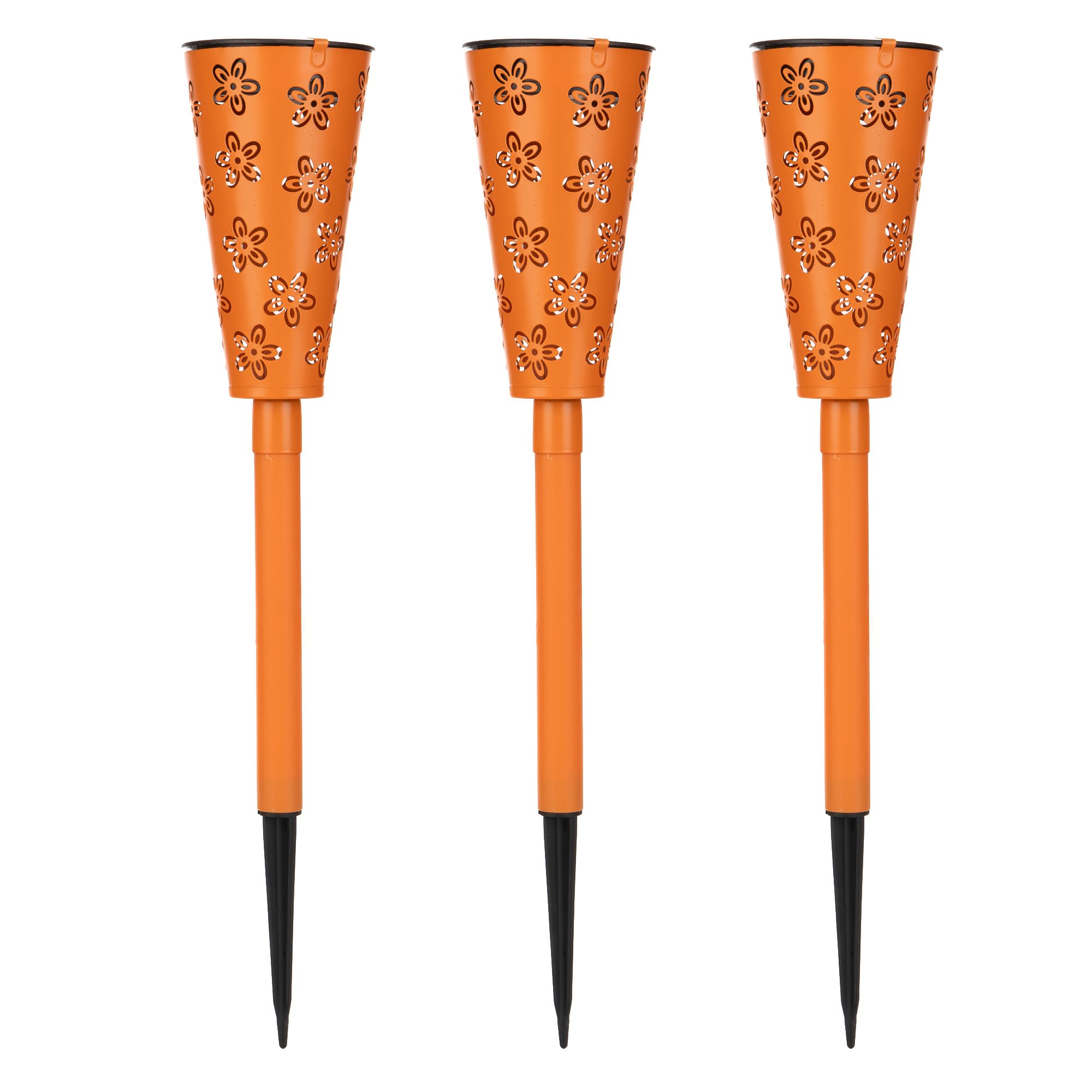 B-Ware LUMIDA Garden 3 Solar-Gartenstecker Blumen Cut-Outs Farbauswahl