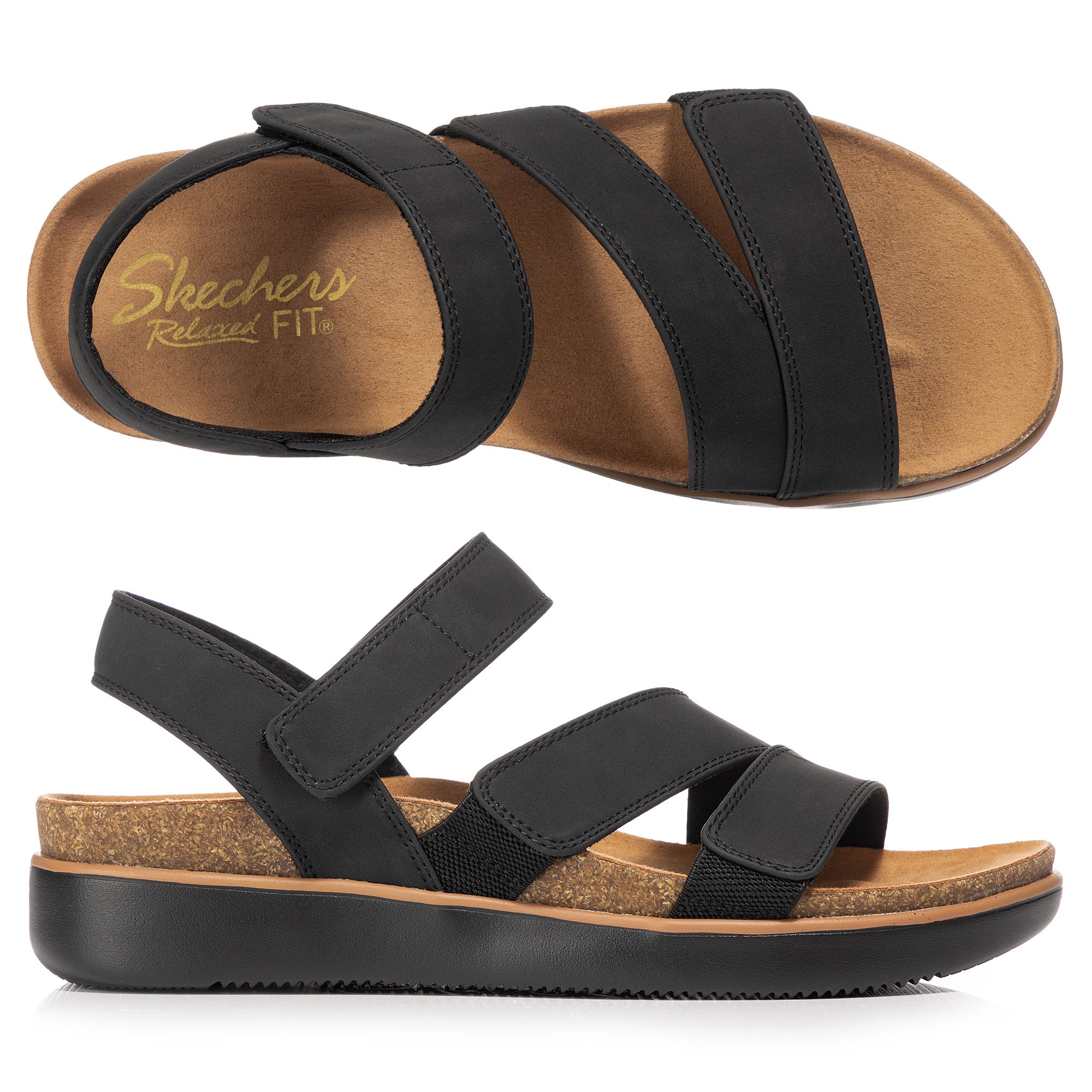 B-Ware SKECHERS Damen-Sandale Lifted Comfort verstellbare Riemen